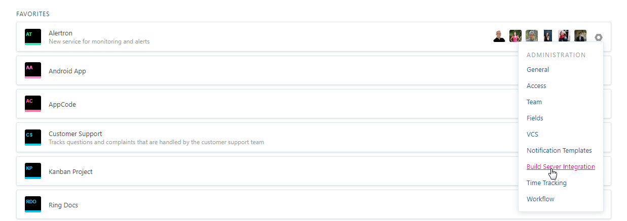 project administration build server integration project administration build server integration