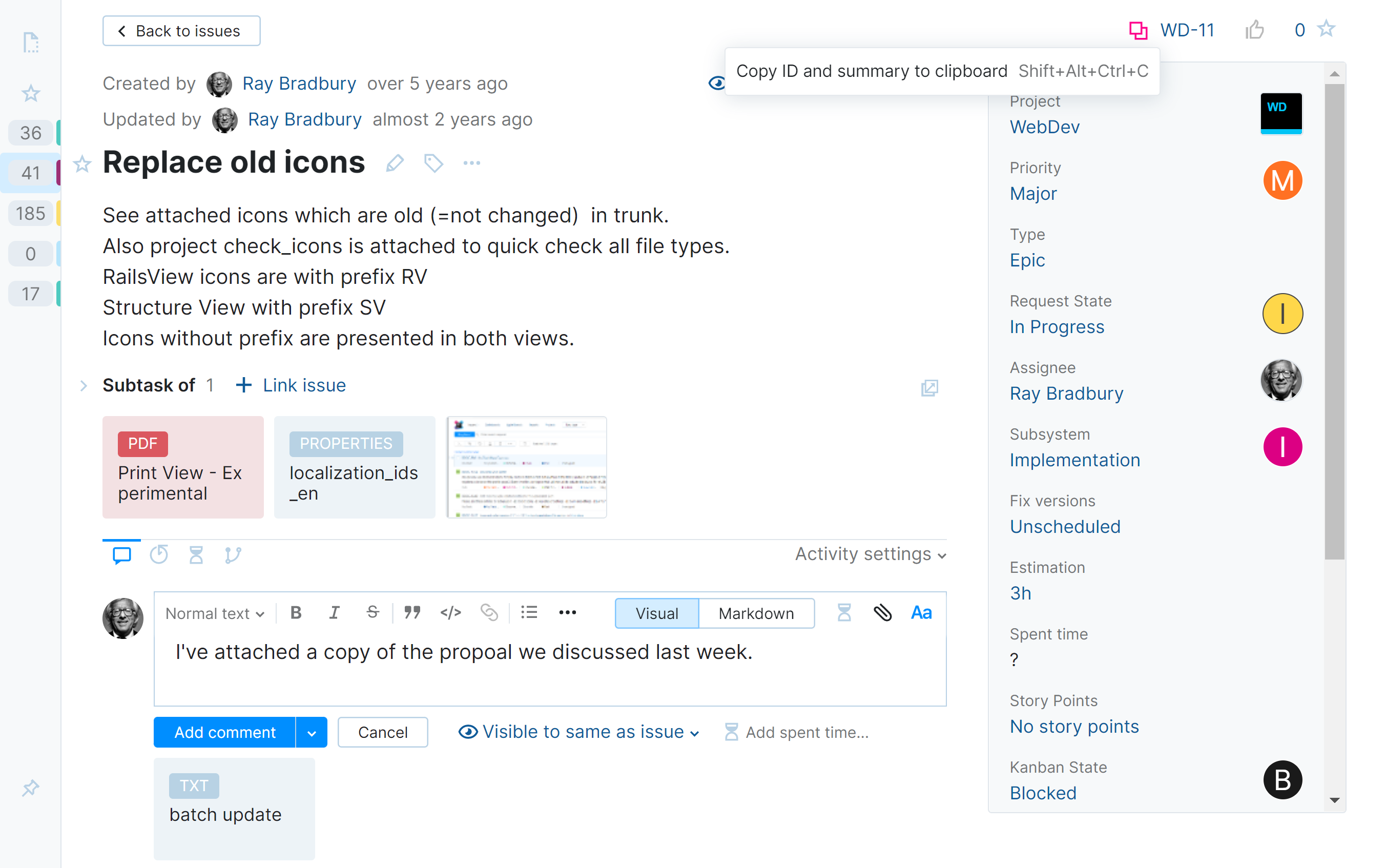 Quick copy option Quick copy option