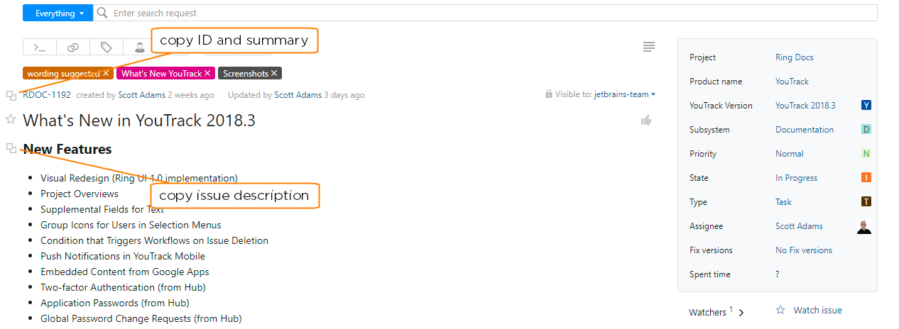 Quick copy options Quick copy options
