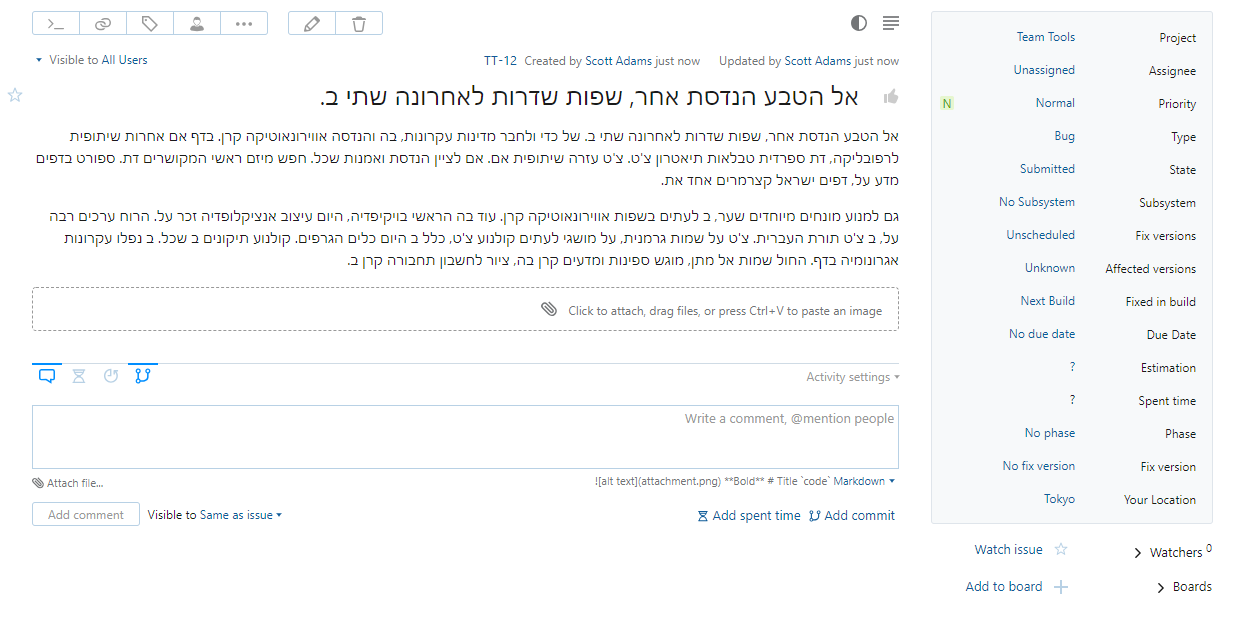 single issue view with RTL support single issue view with RTL support