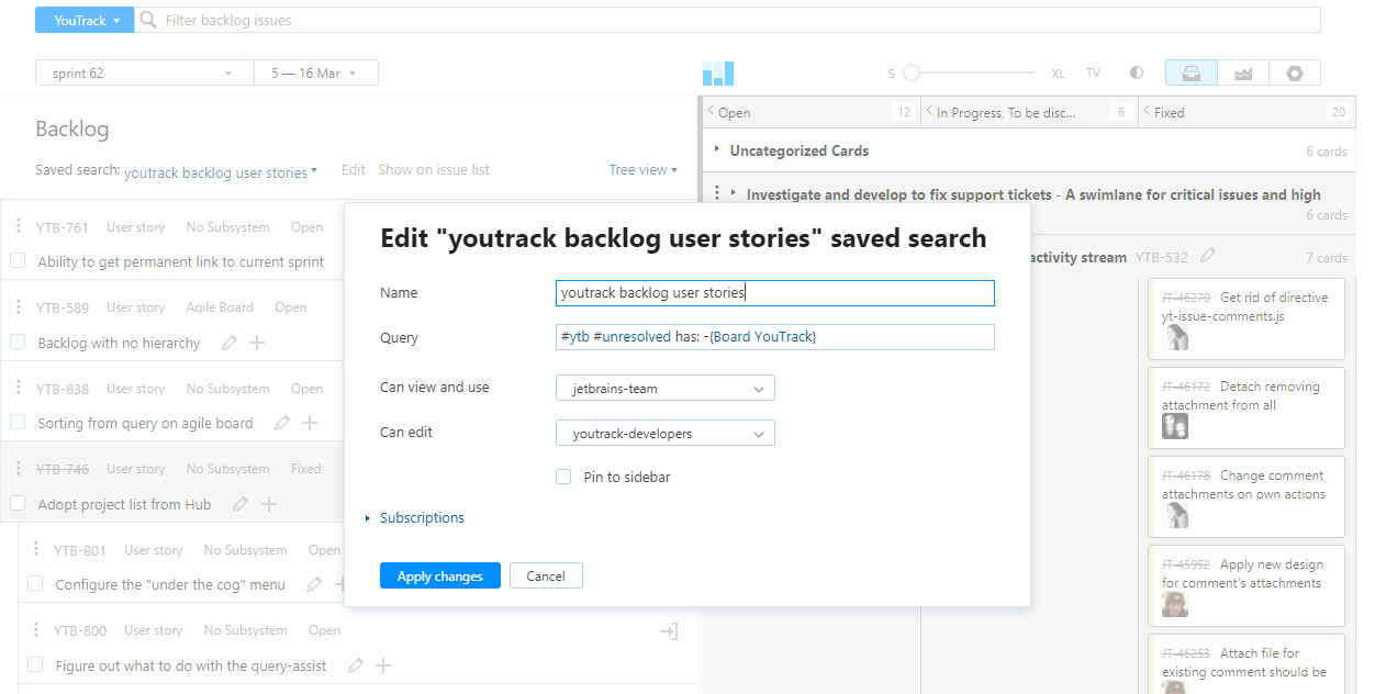 Scrum backlog query Scrum backlog query