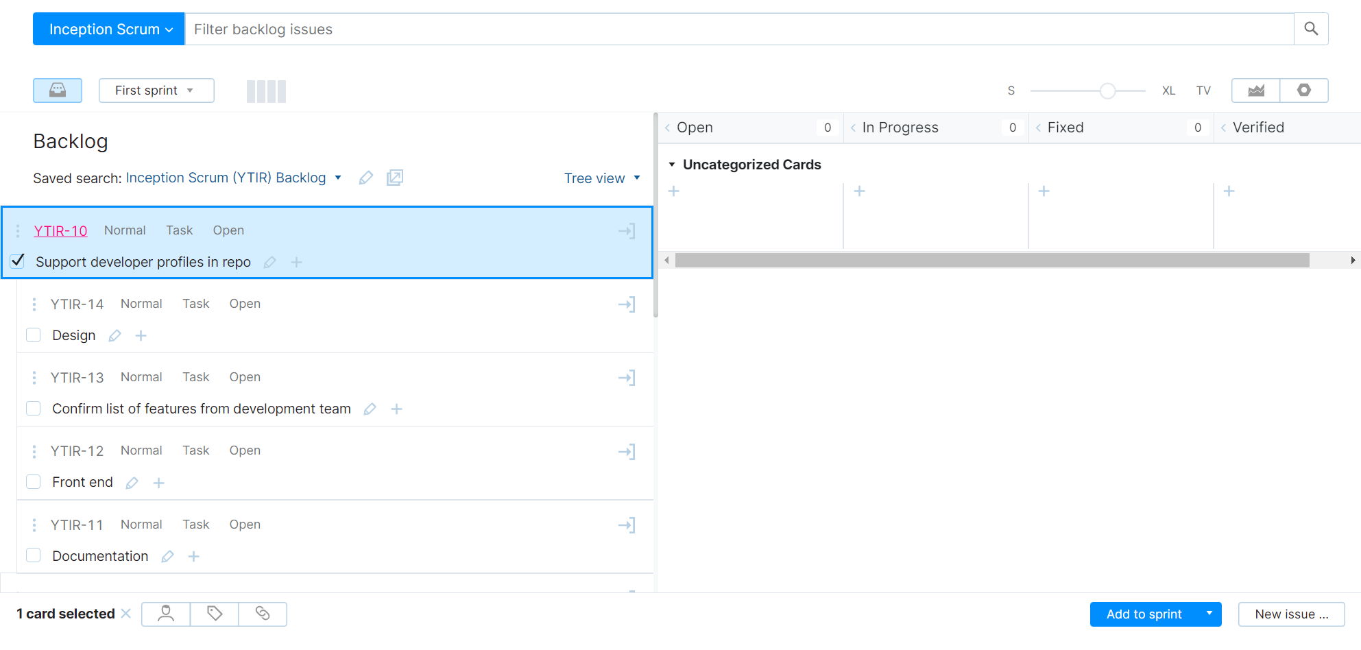 Scrum tutorial backlog Scrum tutorial backlog