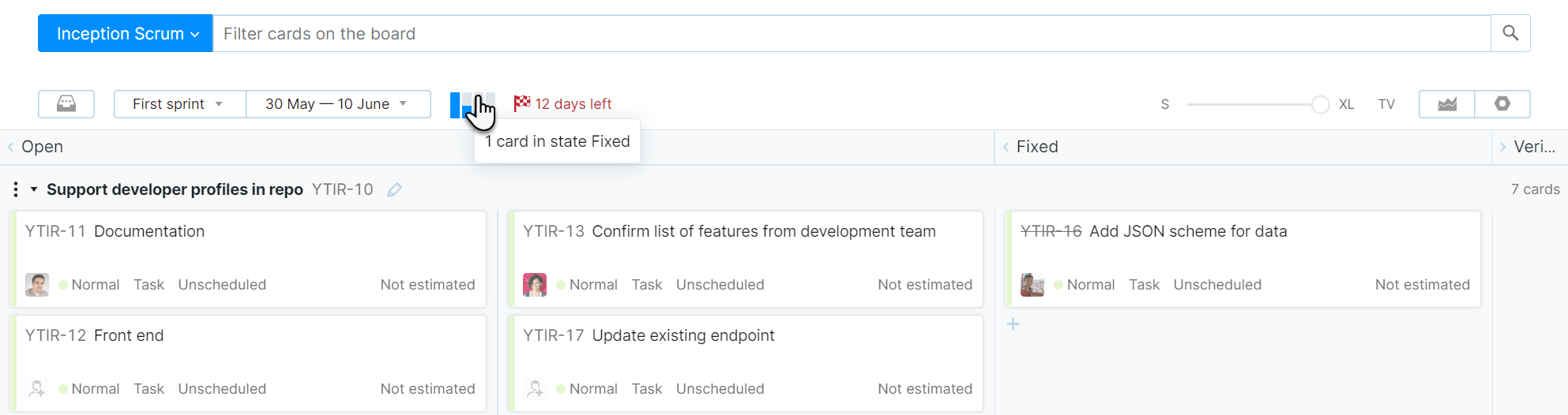 Scrum tutorial progress indicators Scrum tutorial progress indicators