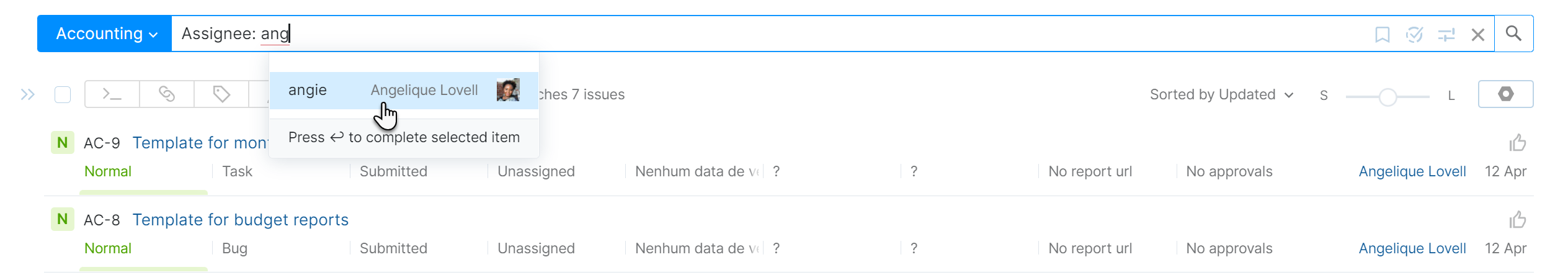Auto-completion for user accounts. Auto-completion for user accounts.