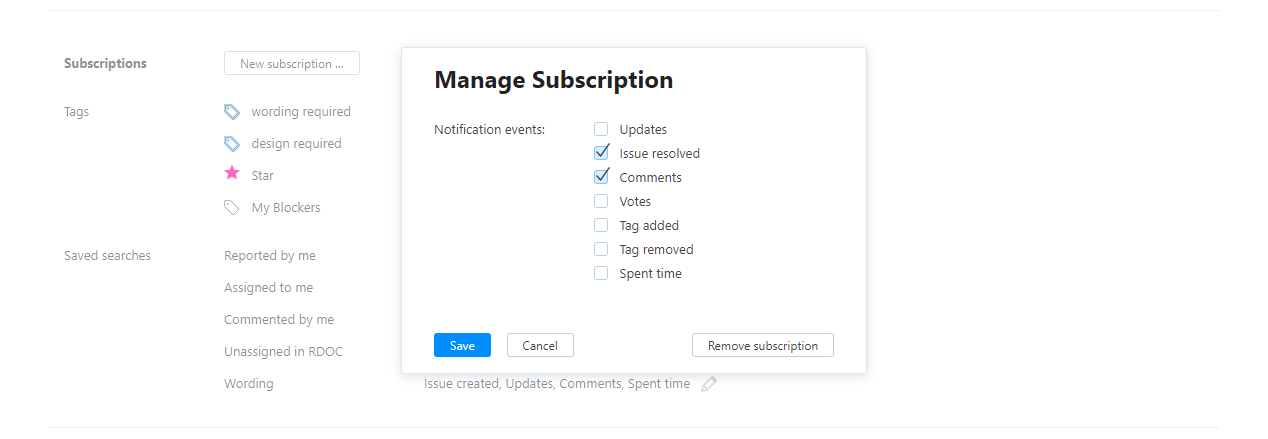 Star tag manage events Star tag manage events