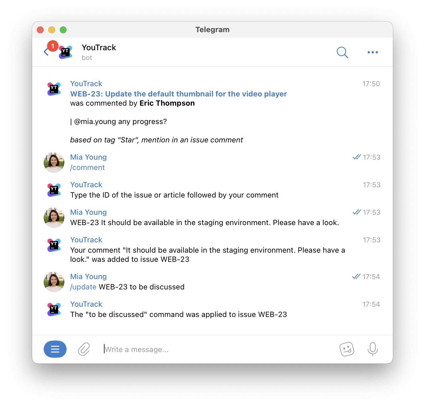 Updating an issue using YouTrack commands. Updating an issue using YouTrack commands.