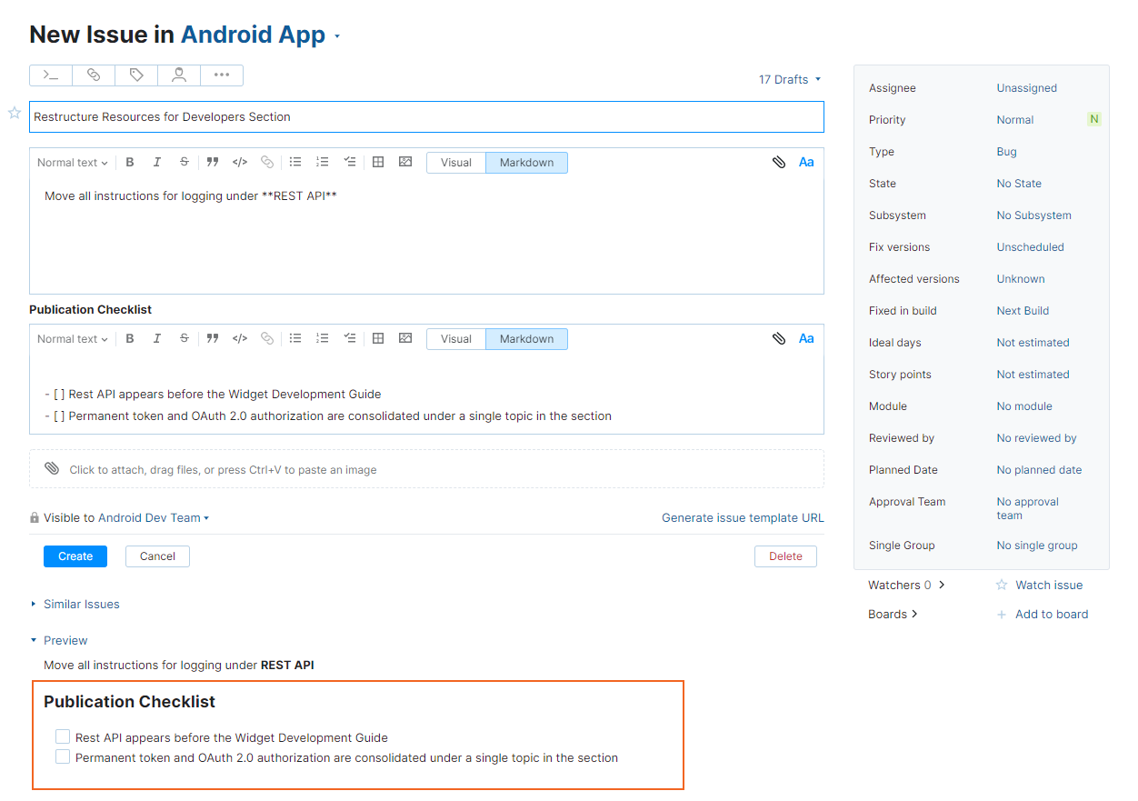 Text field preview Text field preview