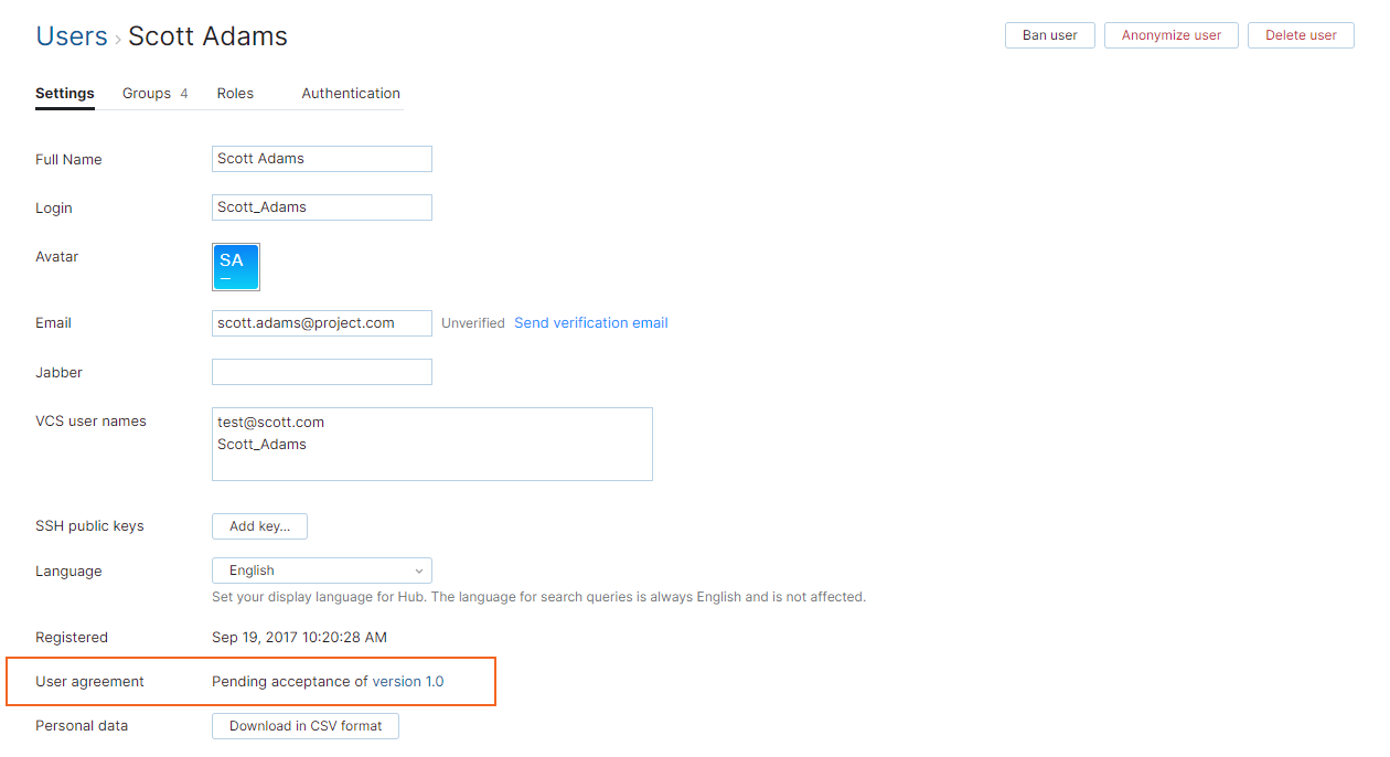 User agreement pending acceptance User agreement pending acceptance