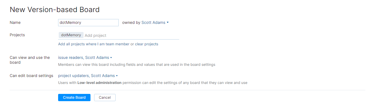 Version based board settings Version based board settings