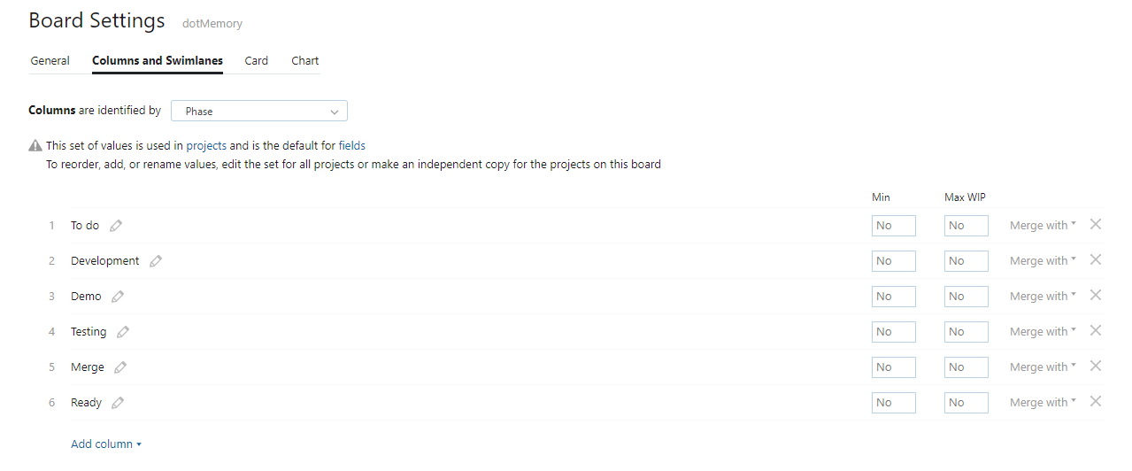 Version based define columns Version based define columns