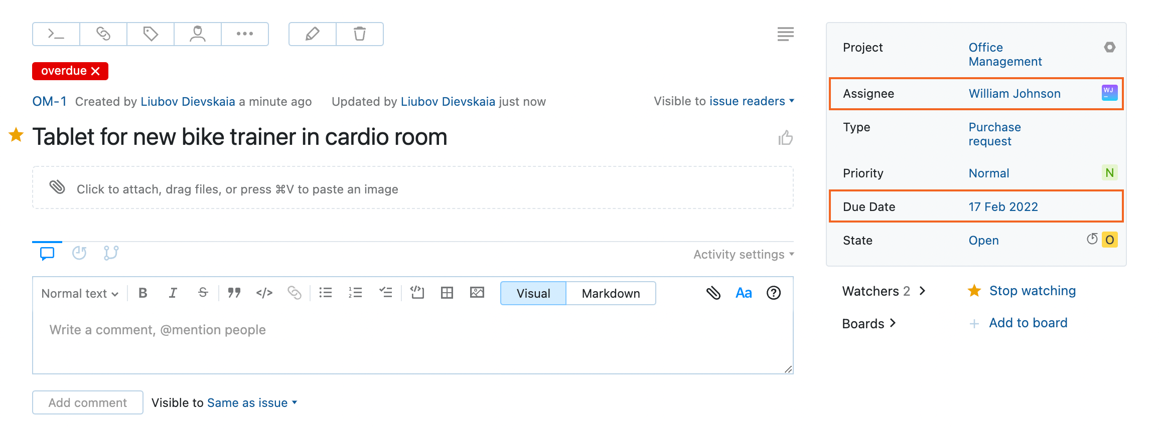 The fields that are automatically updated by the on-change rule in the workflow. The fields that are automatically updated by the on-change rule in the workflow.