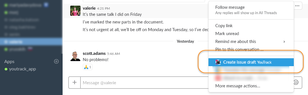 Youtrack app create issue draft Youtrack app create issue draft