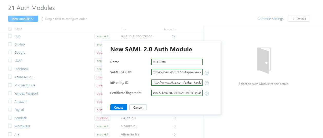 Yt okta idp create new auth module Yt okta idp create new auth module