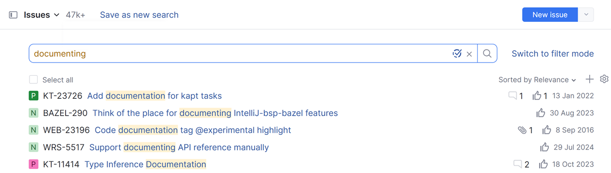 single term search sorted by relevance single term search sorted by relevance