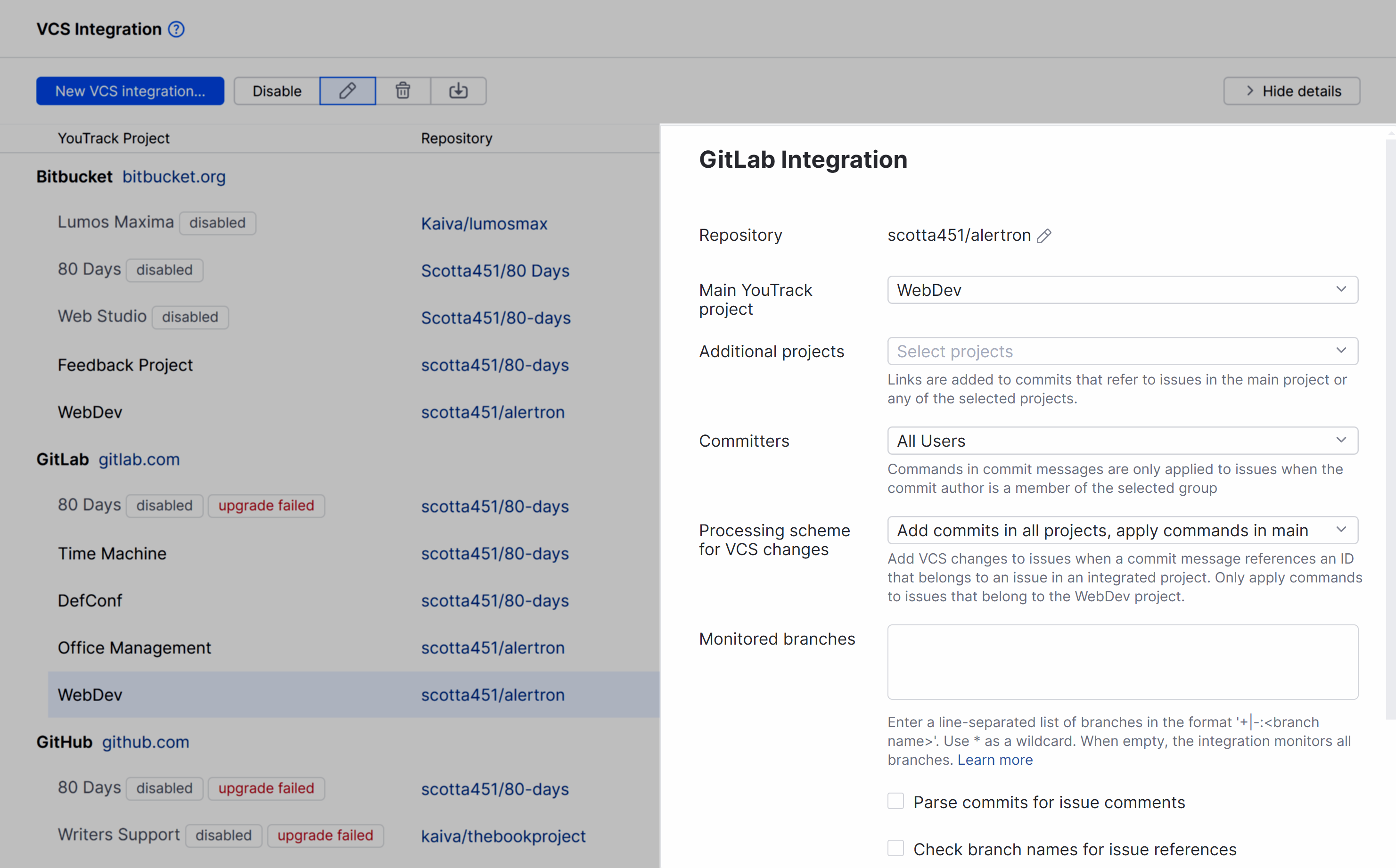 GitLab Integration | YouTrack Cloud Documentation