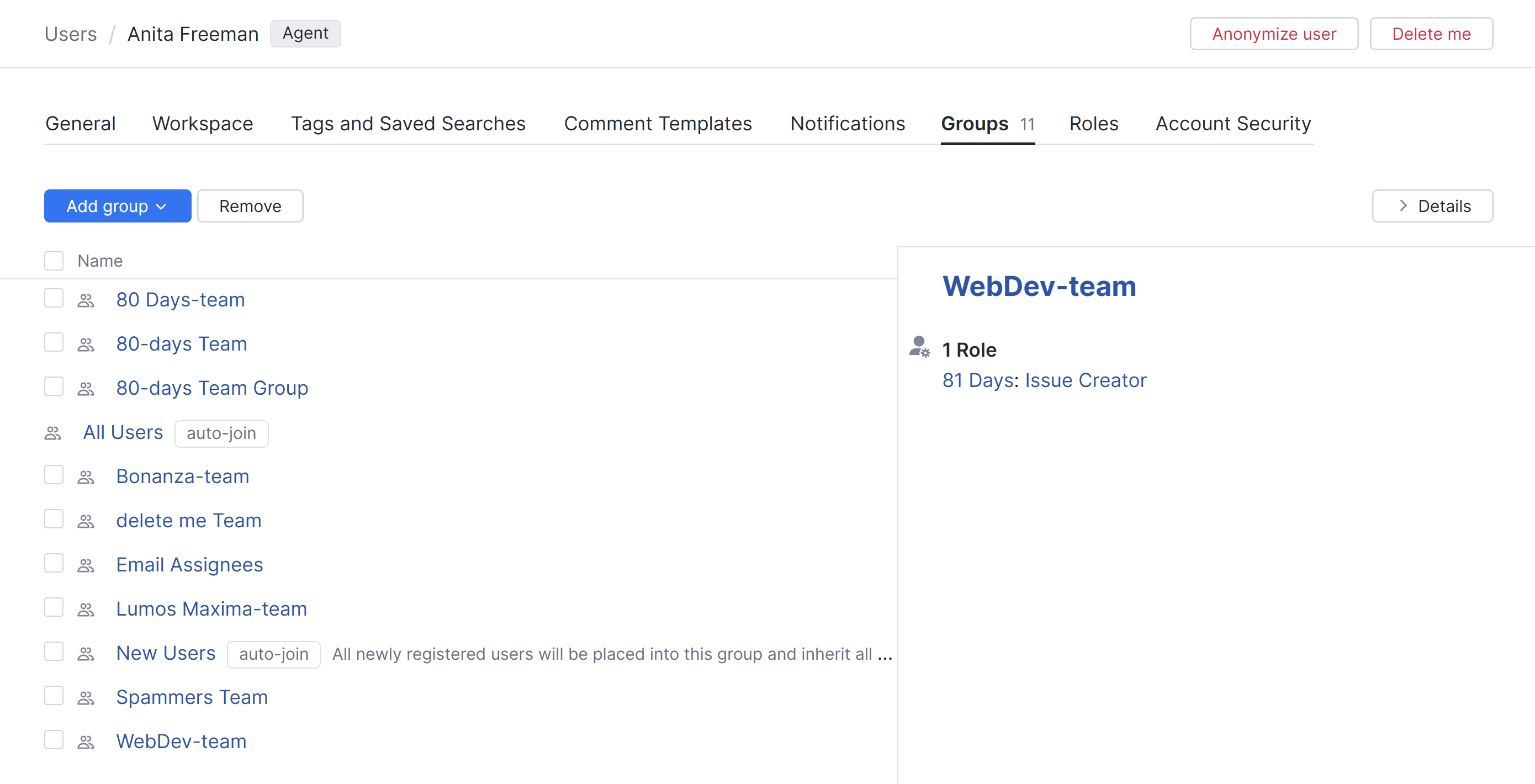 Group Memberships | YouTrack Server Documentation