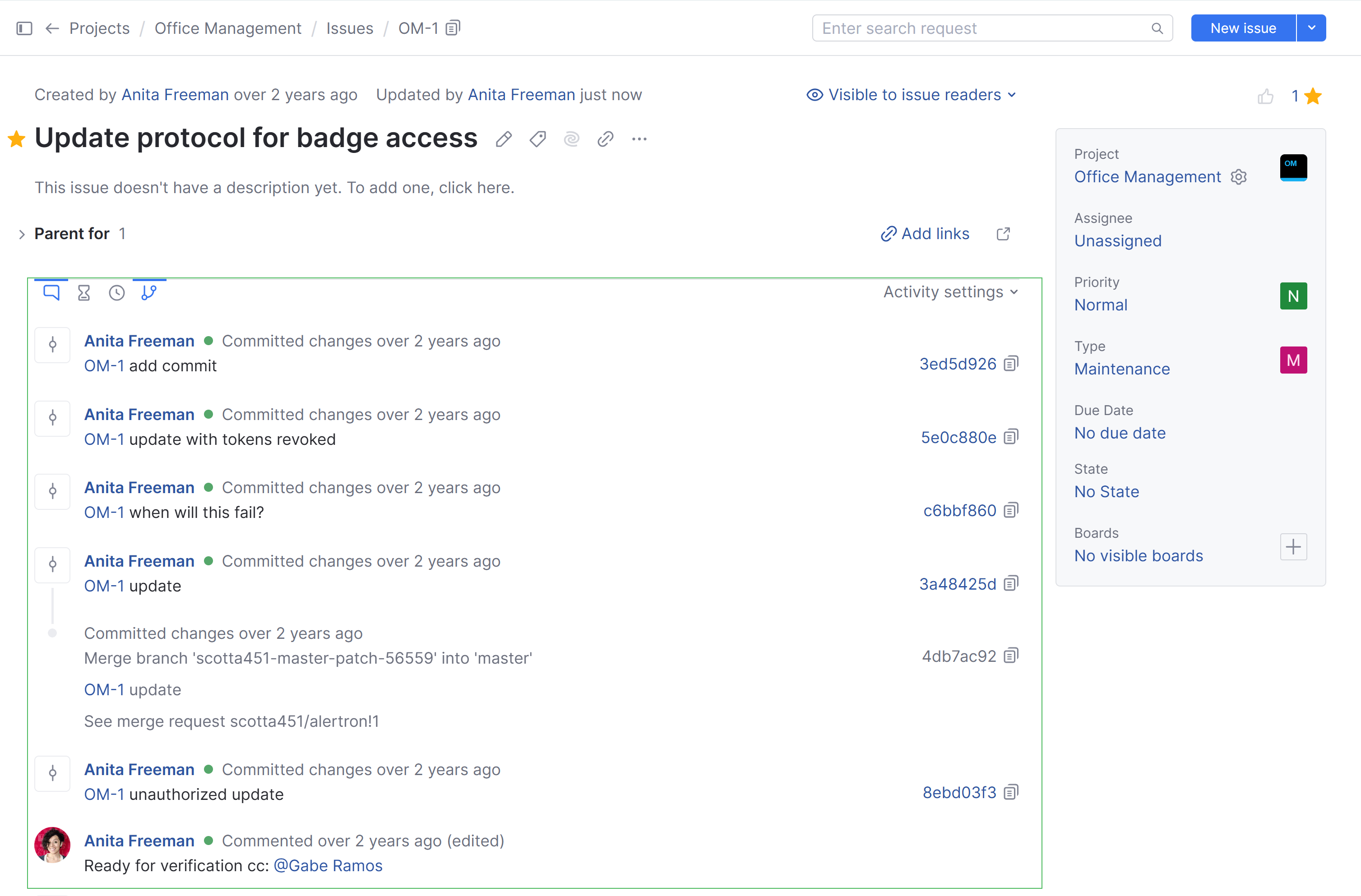 Activity stream Activity stream
