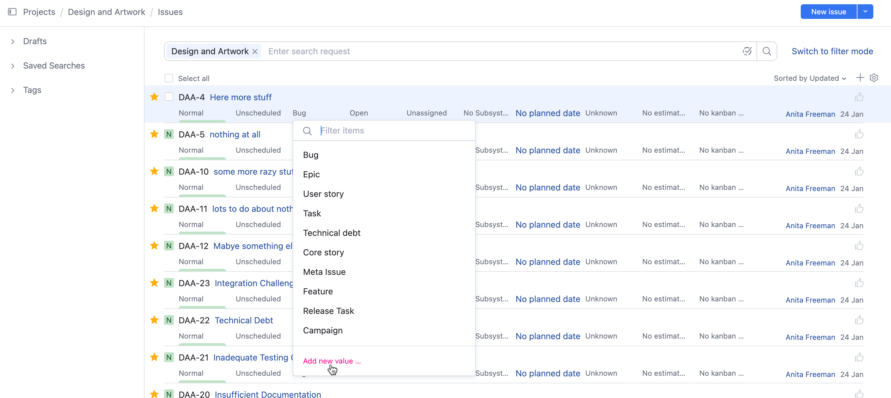 Add value to field Add value to field