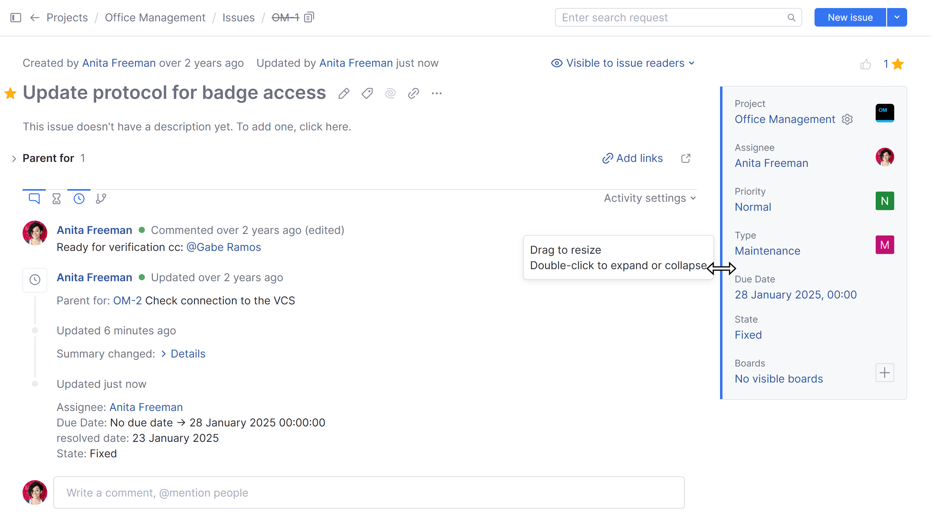 Fields pane left Fields pane left