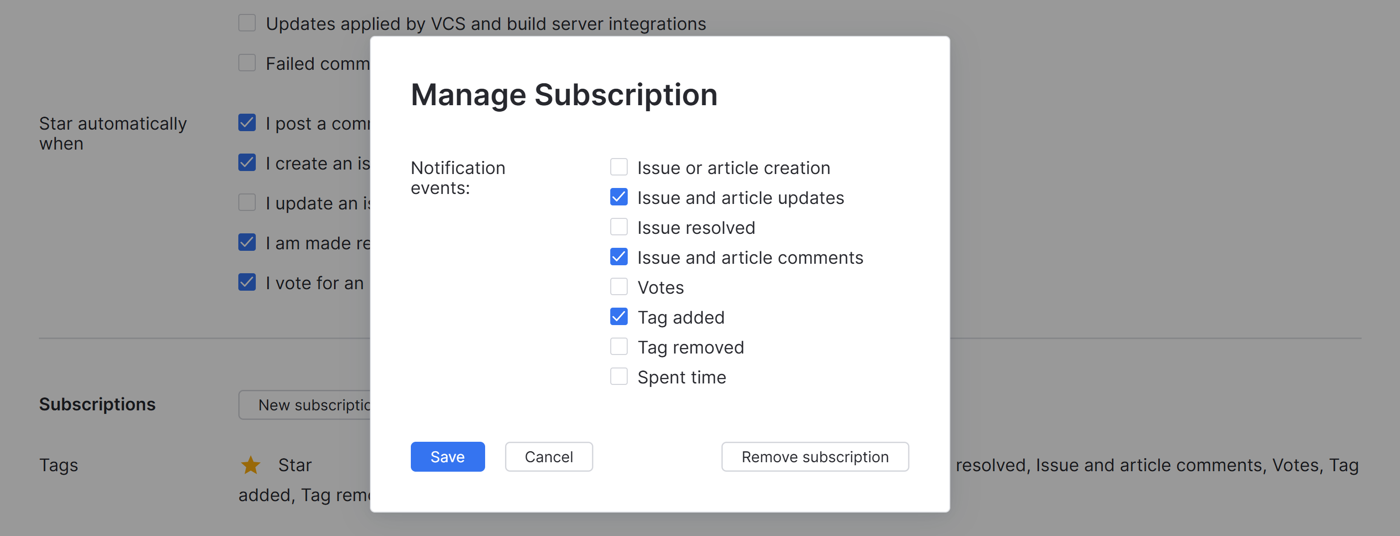 Manage subscription Manage subscription