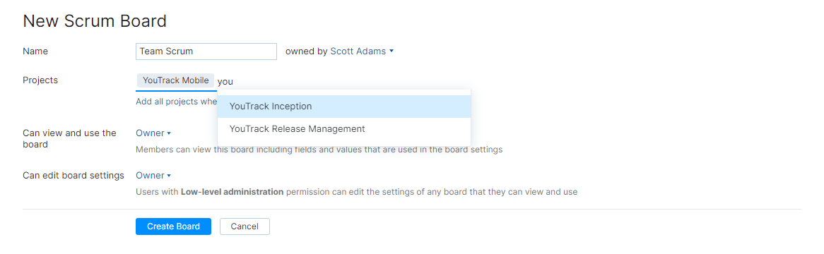 New board projects New board projects