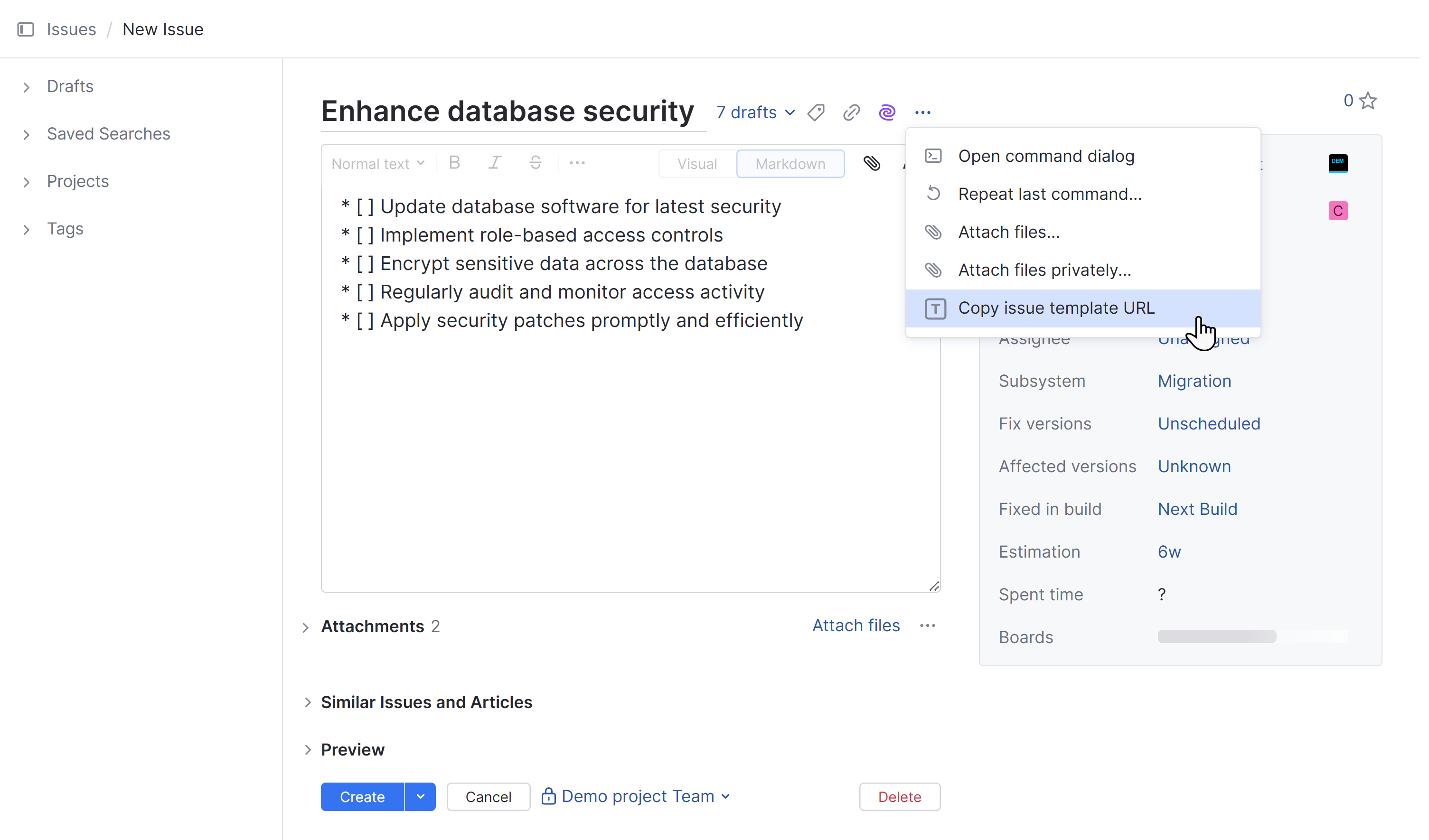 New issue template New issue template