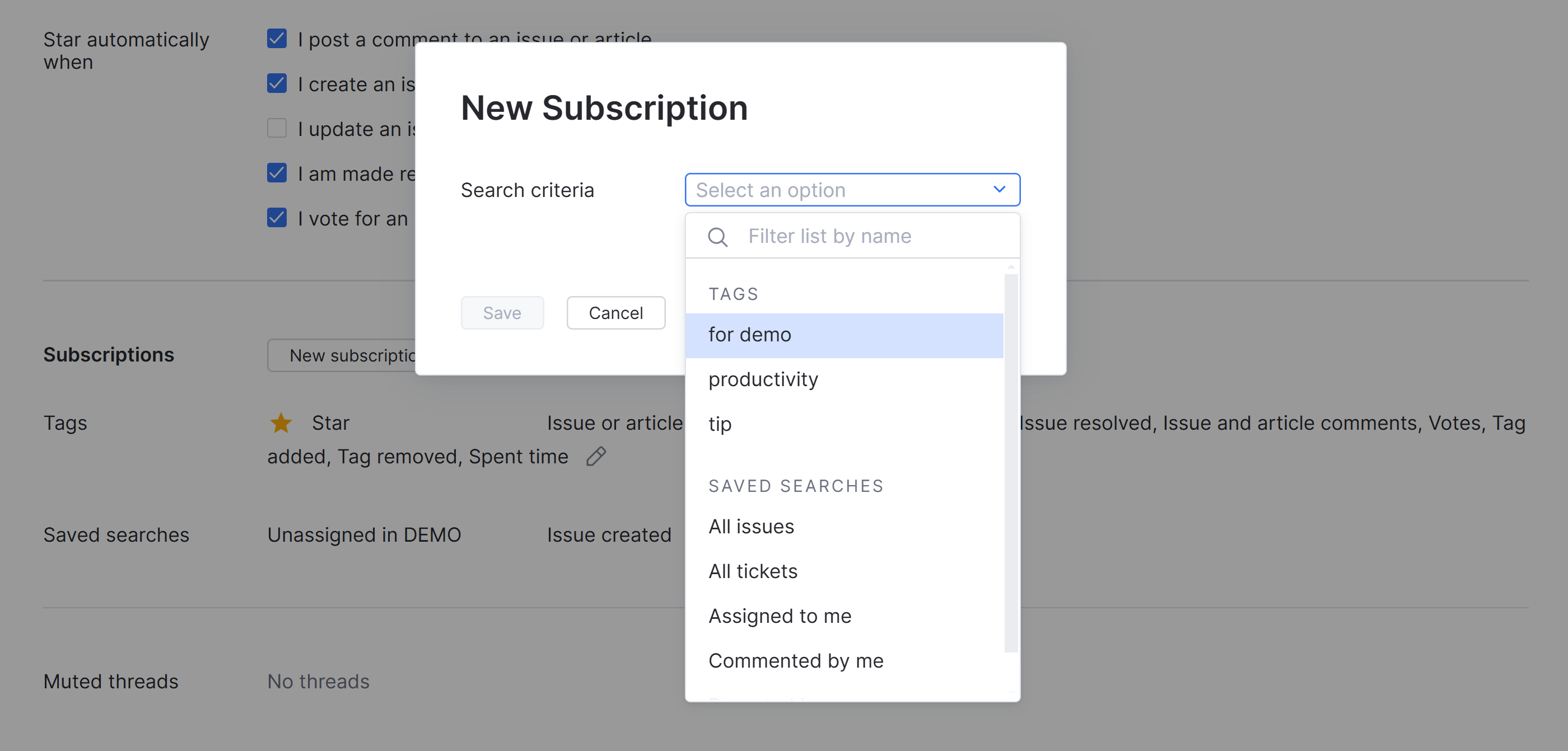 New subscription New subscription