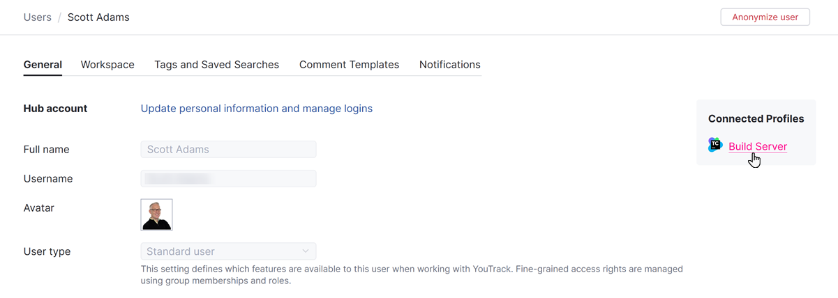 Profile connected service Profile connected service