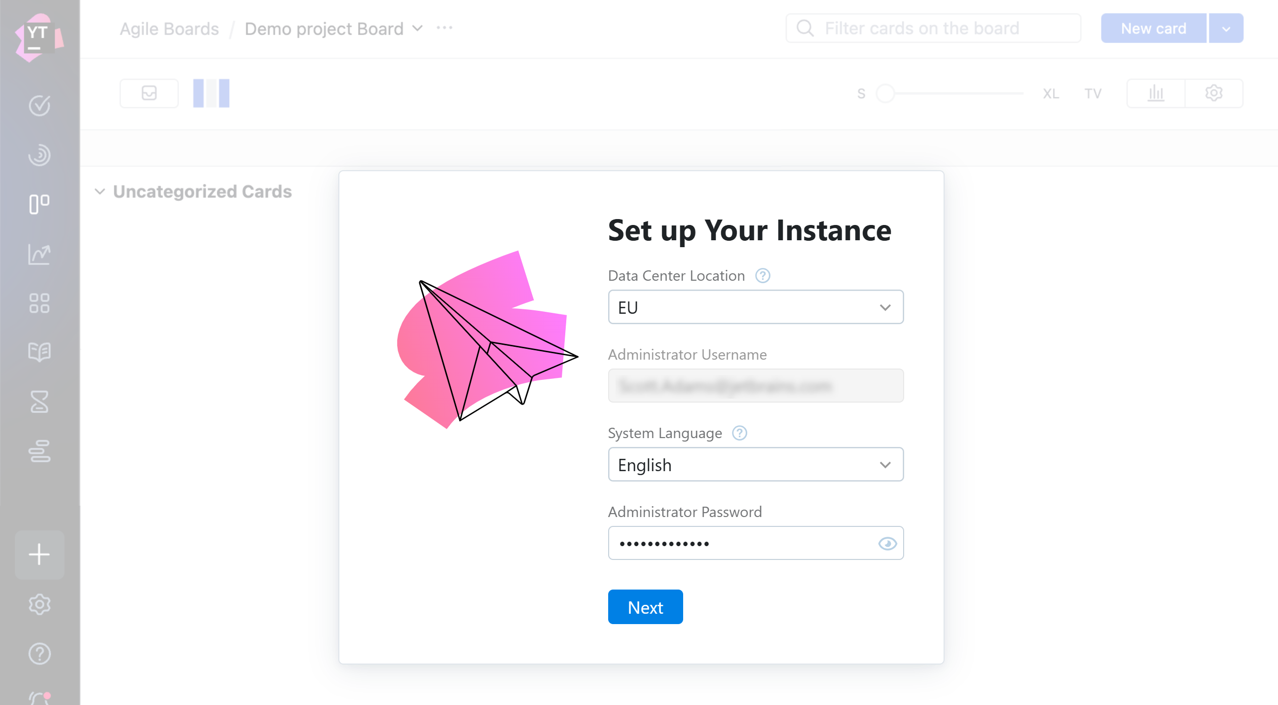 set administrator password dialog set administrator password dialog