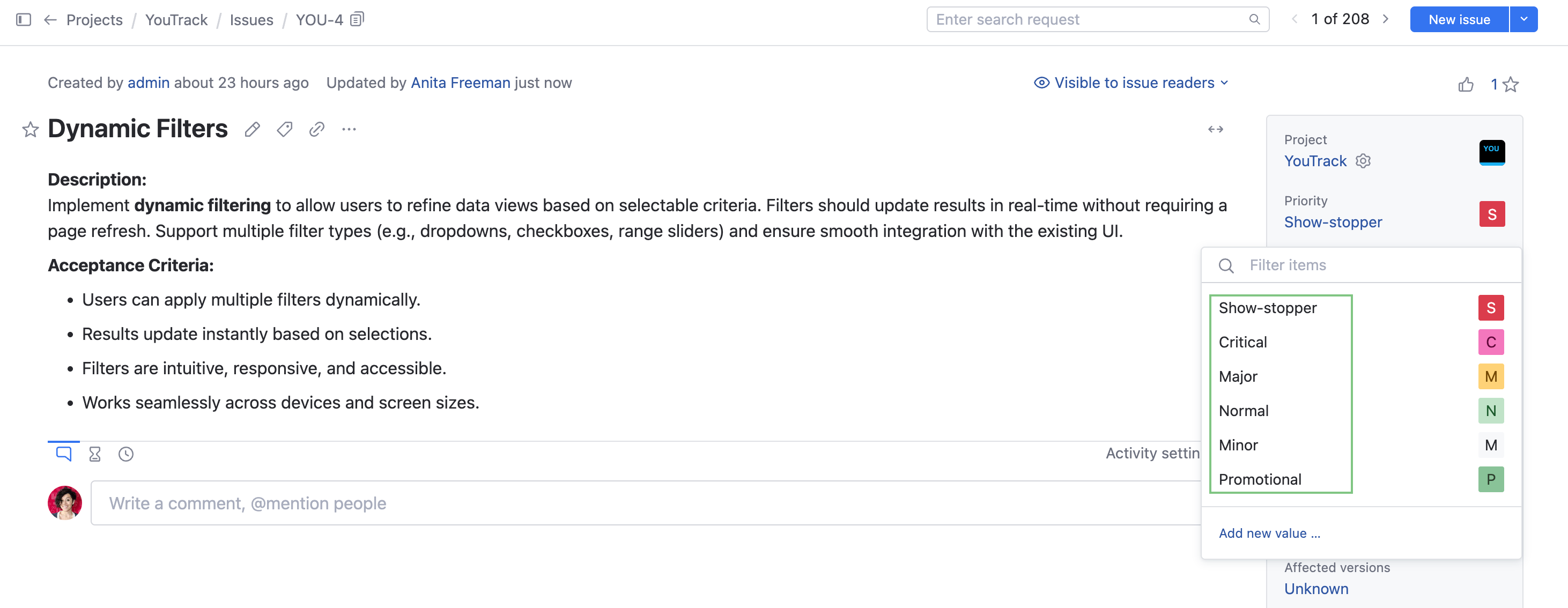 Sort values custom fields Sort values custom fields