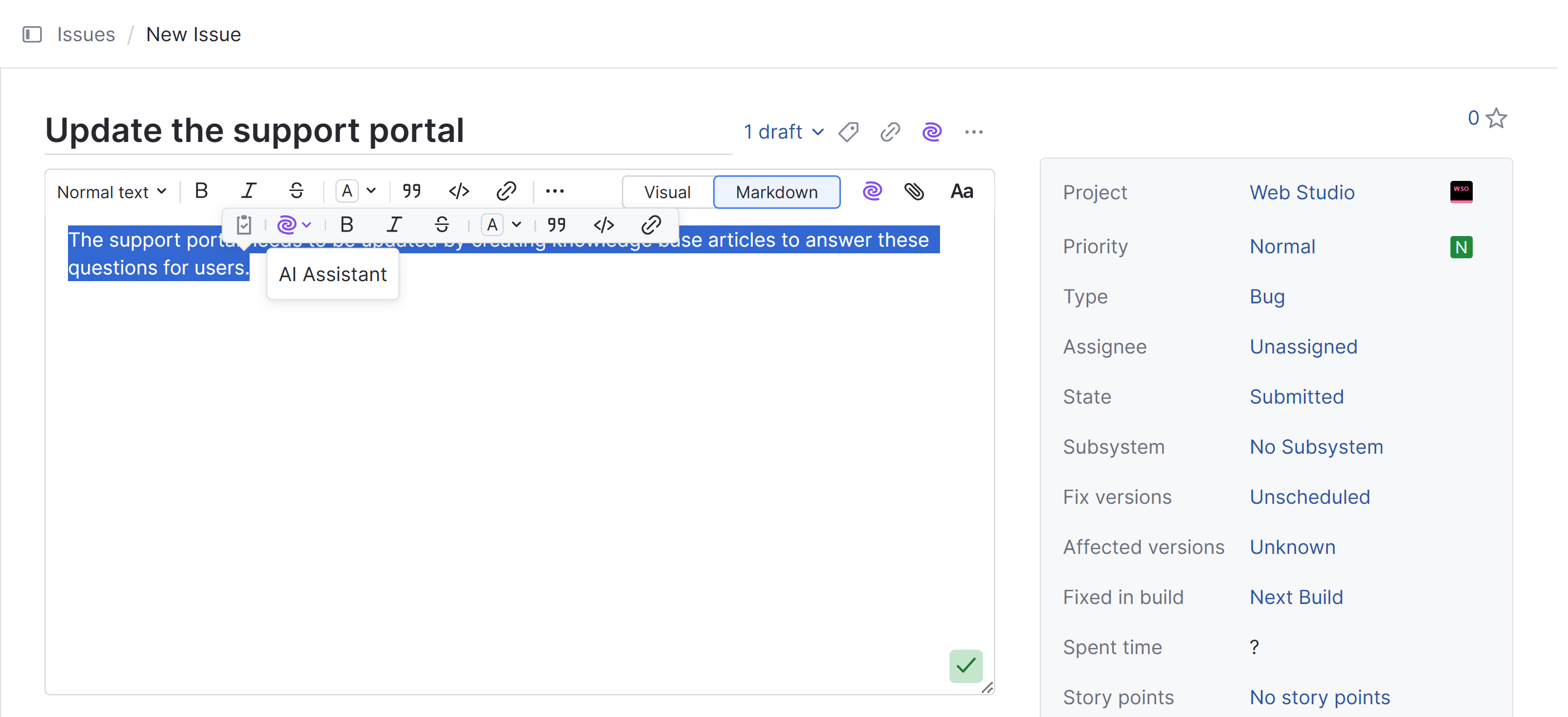 Suggestions for a spelling mistake from the Grazie writing assistant. Suggestions for a spelling mistake from the Grazie writing assistant.