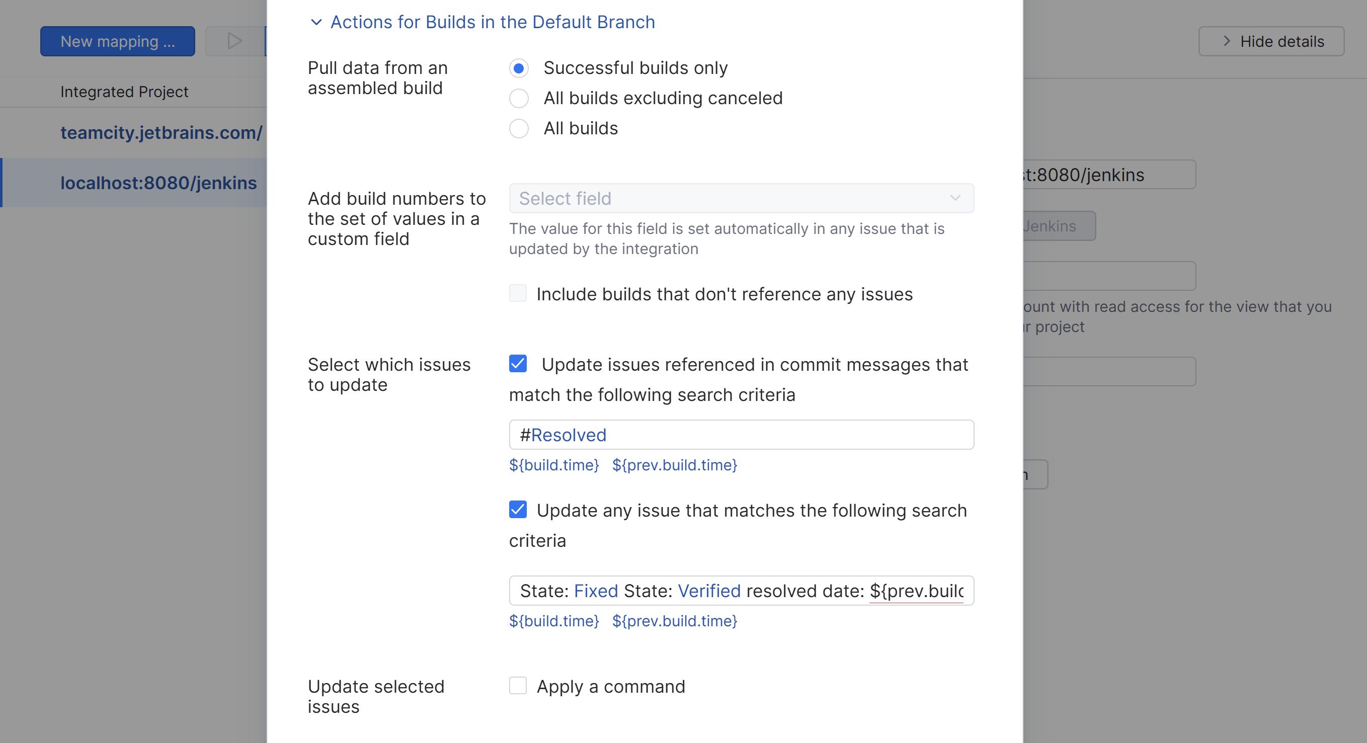 Settings for actions in the default branch. Settings for actions in the default branch.