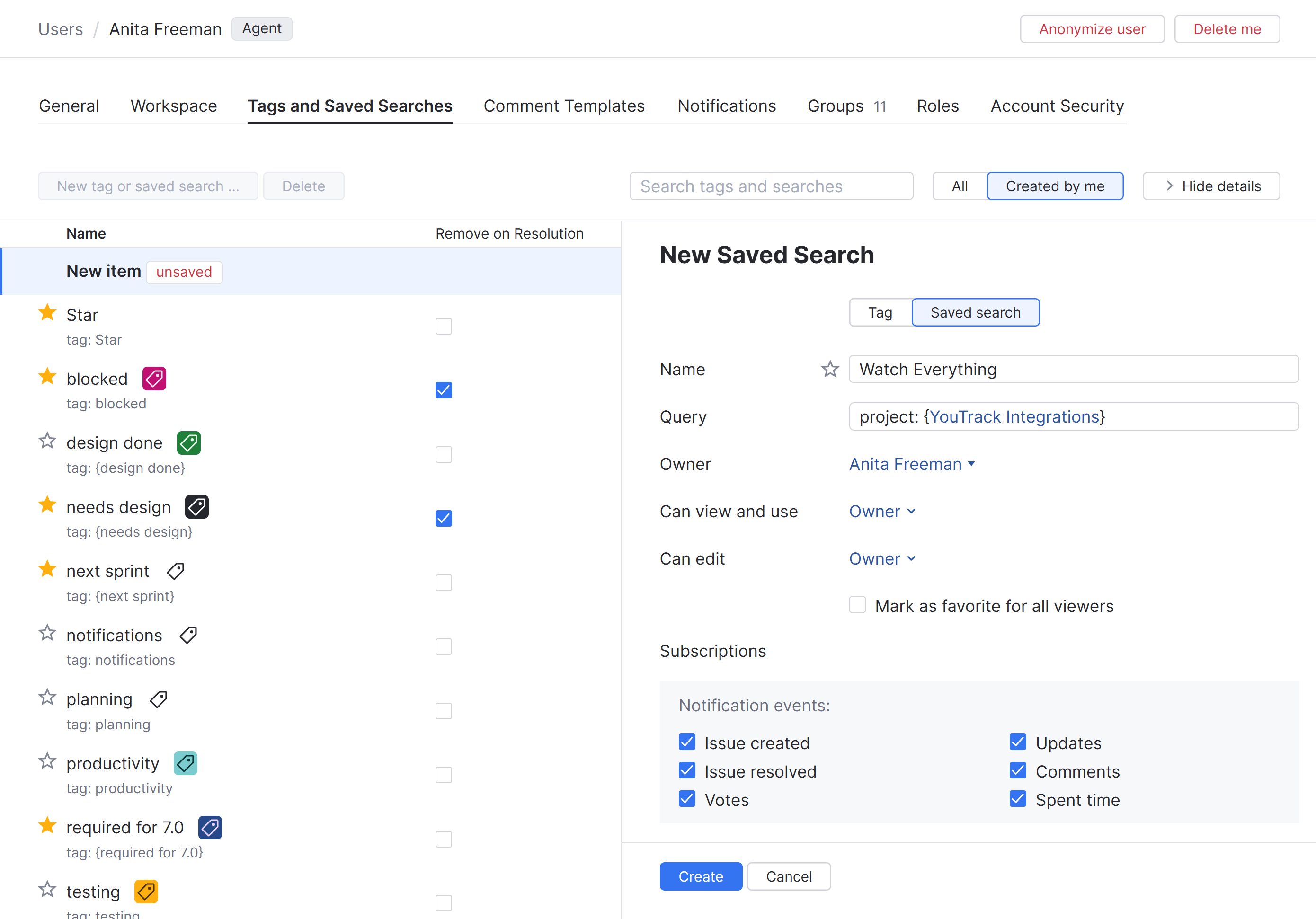 All the notifications All the notifications