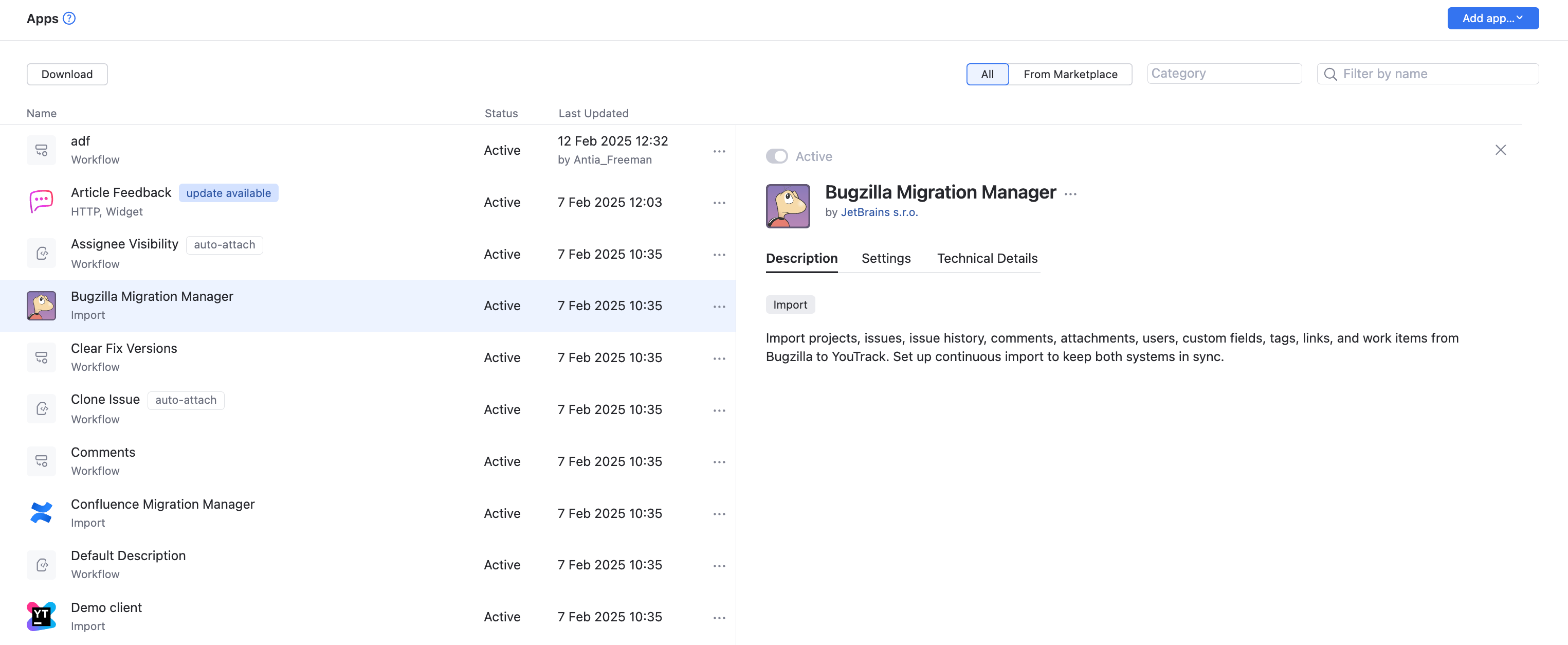 Custom app list Custom app list