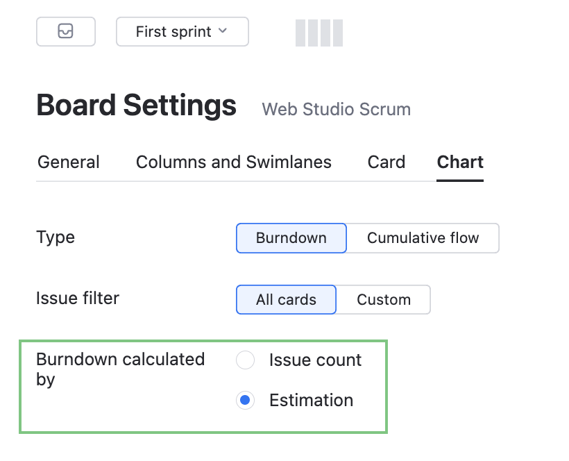 Epics chart settings development Epics chart settings development