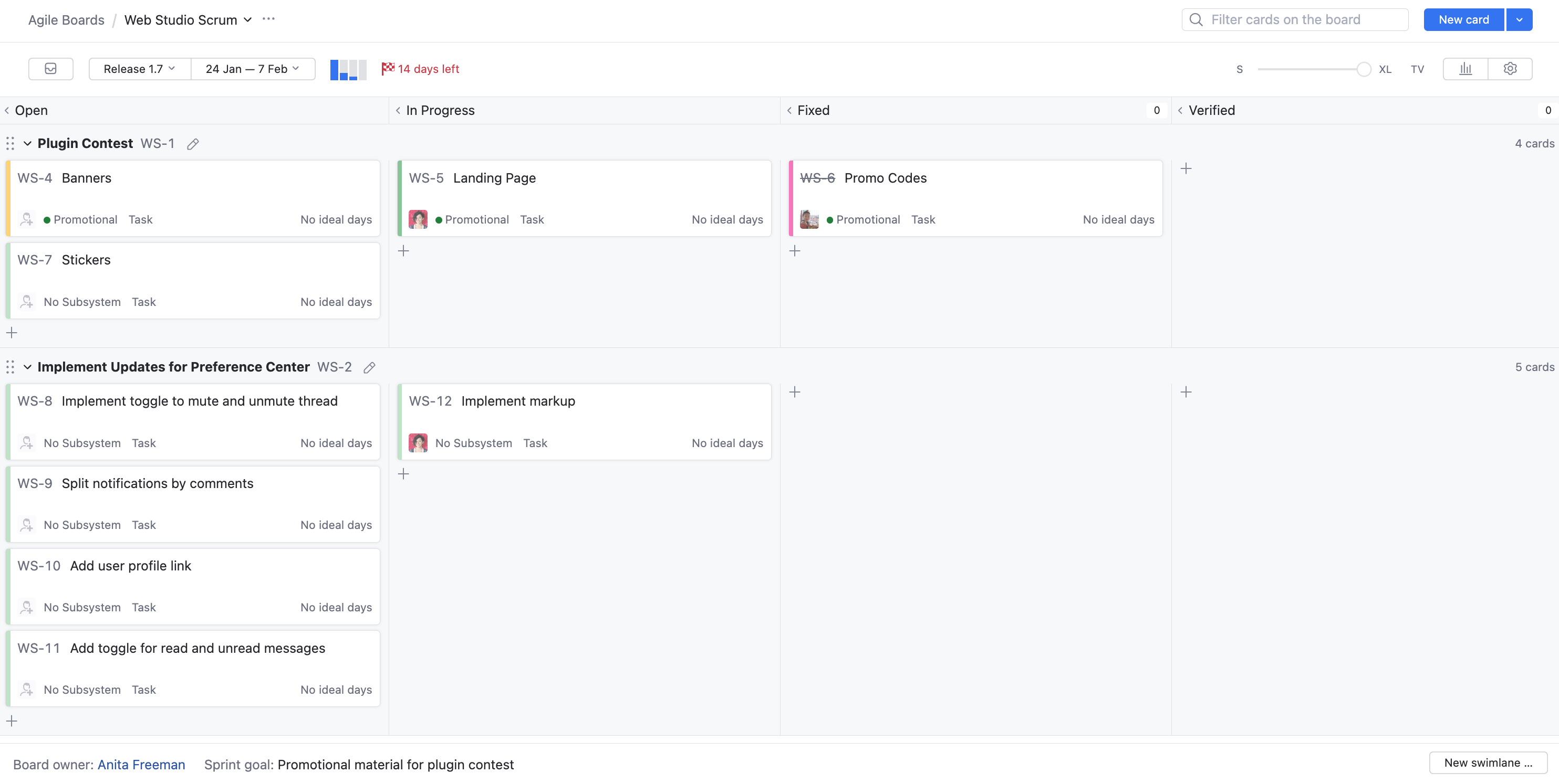 Feature board Feature board