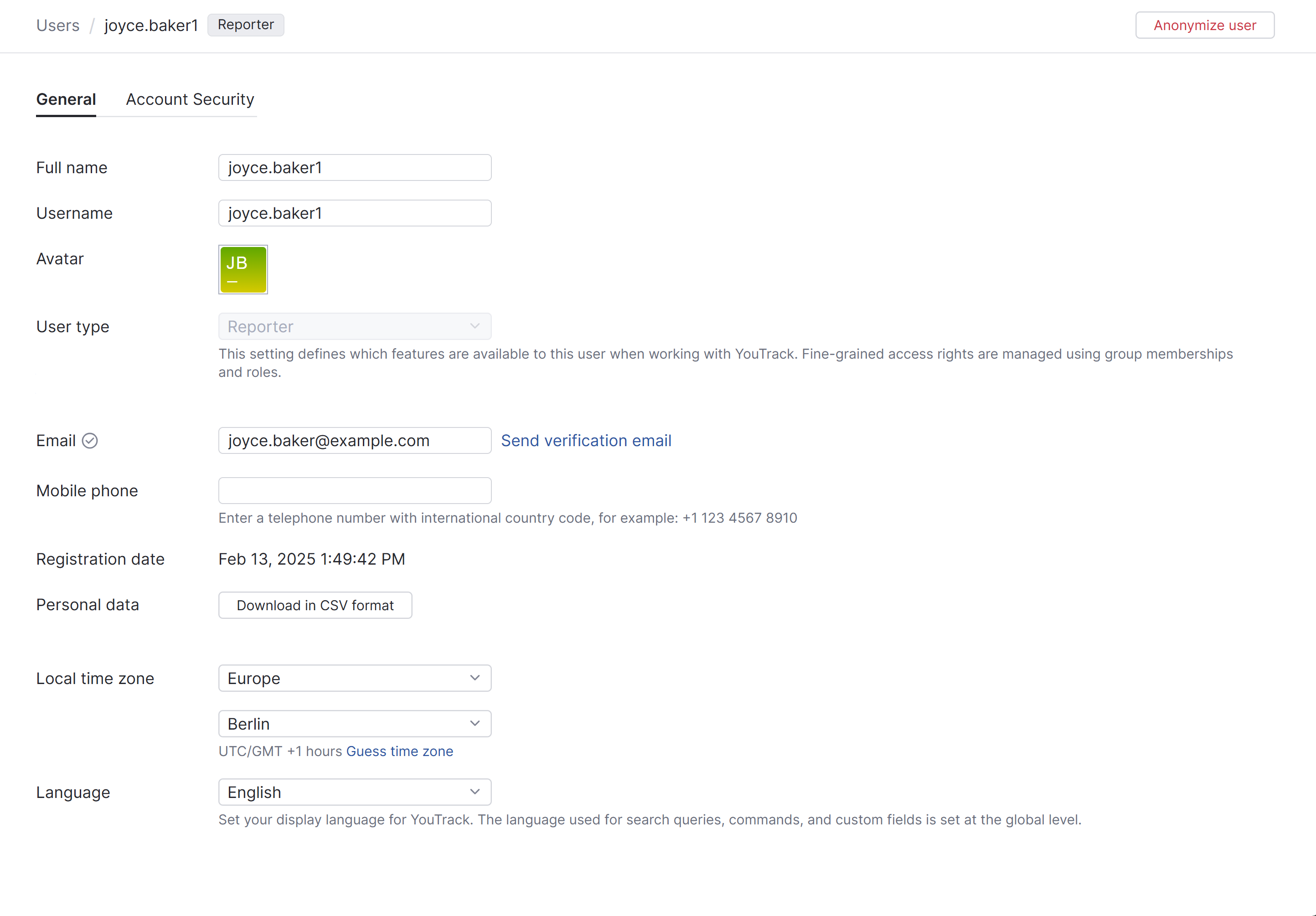 The profile of a reporter The profile of a reporter