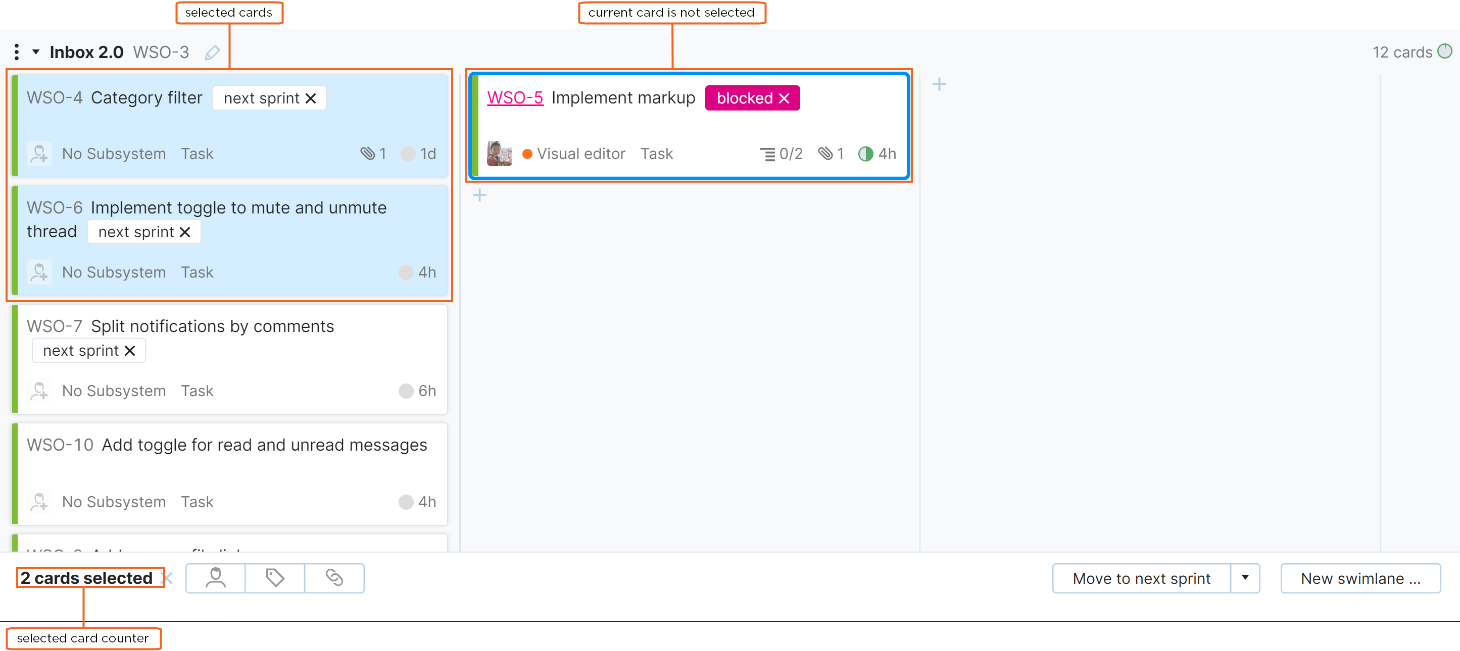 Issues selected multiple Issues selected multiple