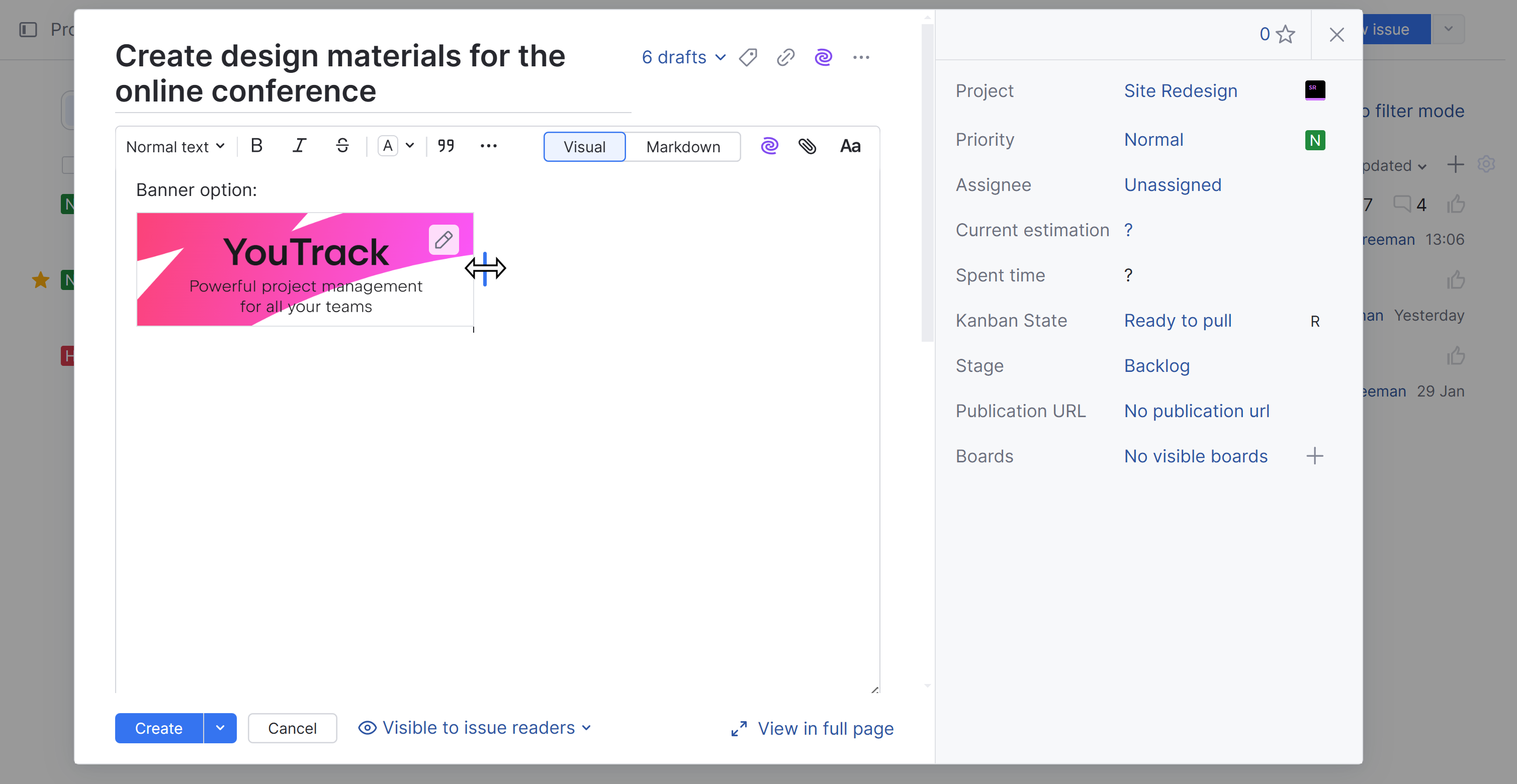 Resize an image in visual editing mode. Resize an image in visual editing mode.