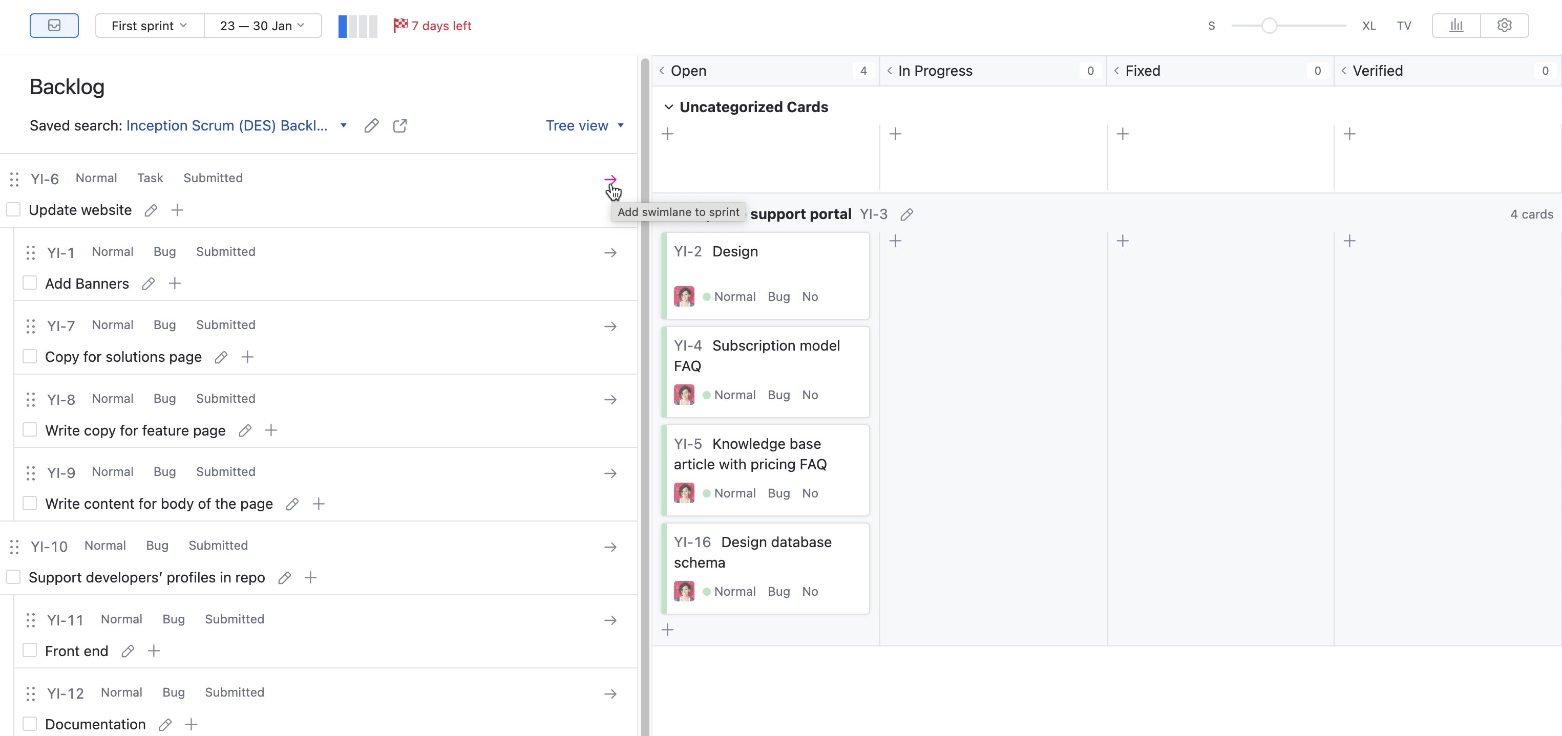 Scrum tutorial add card Scrum tutorial add card