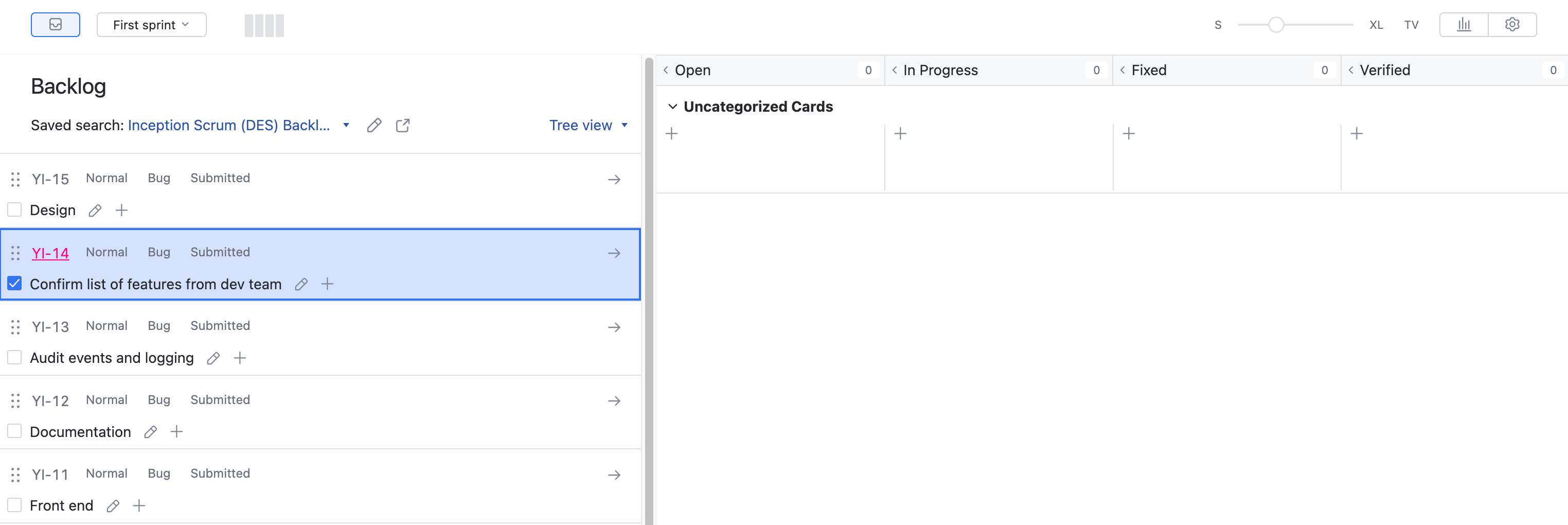 Scrum tutorial backlog Scrum tutorial backlog
