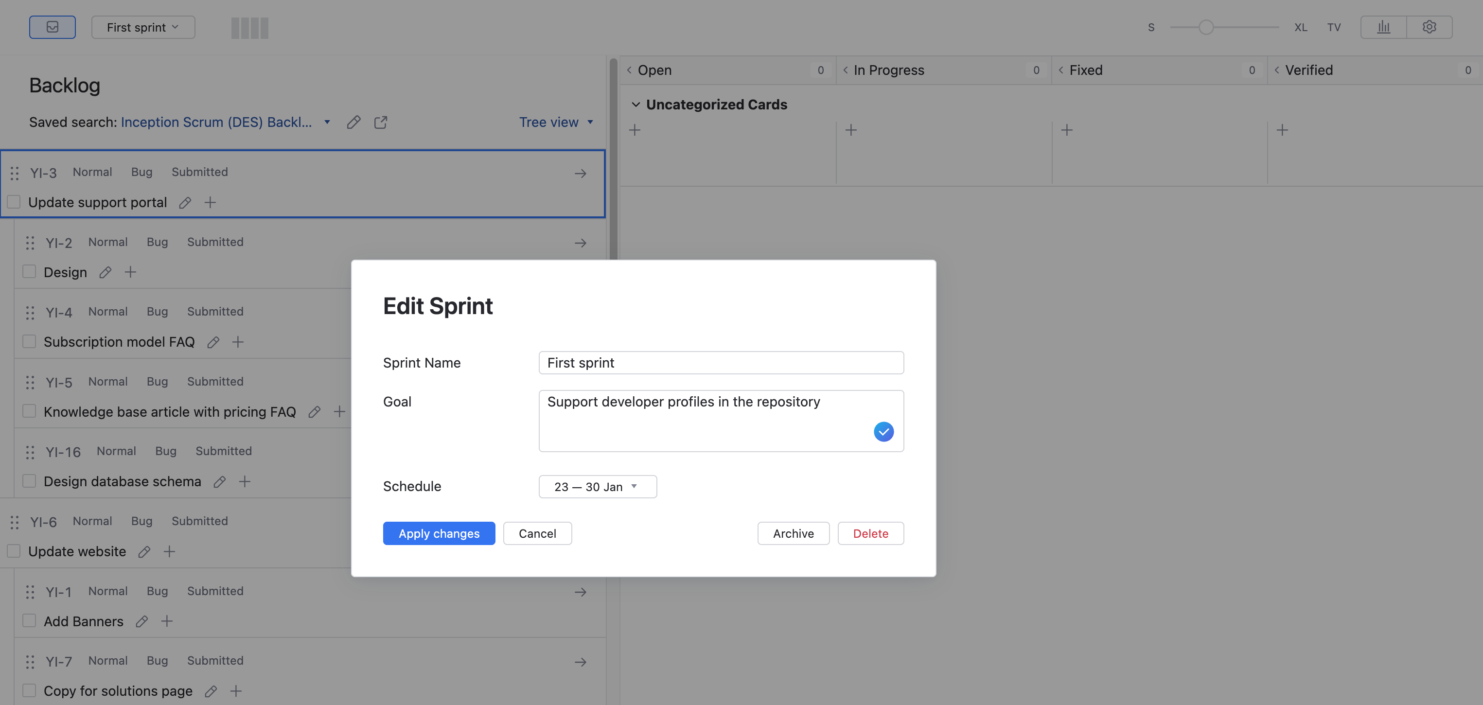 Scrum tutorial edit sprint Scrum tutorial edit sprint