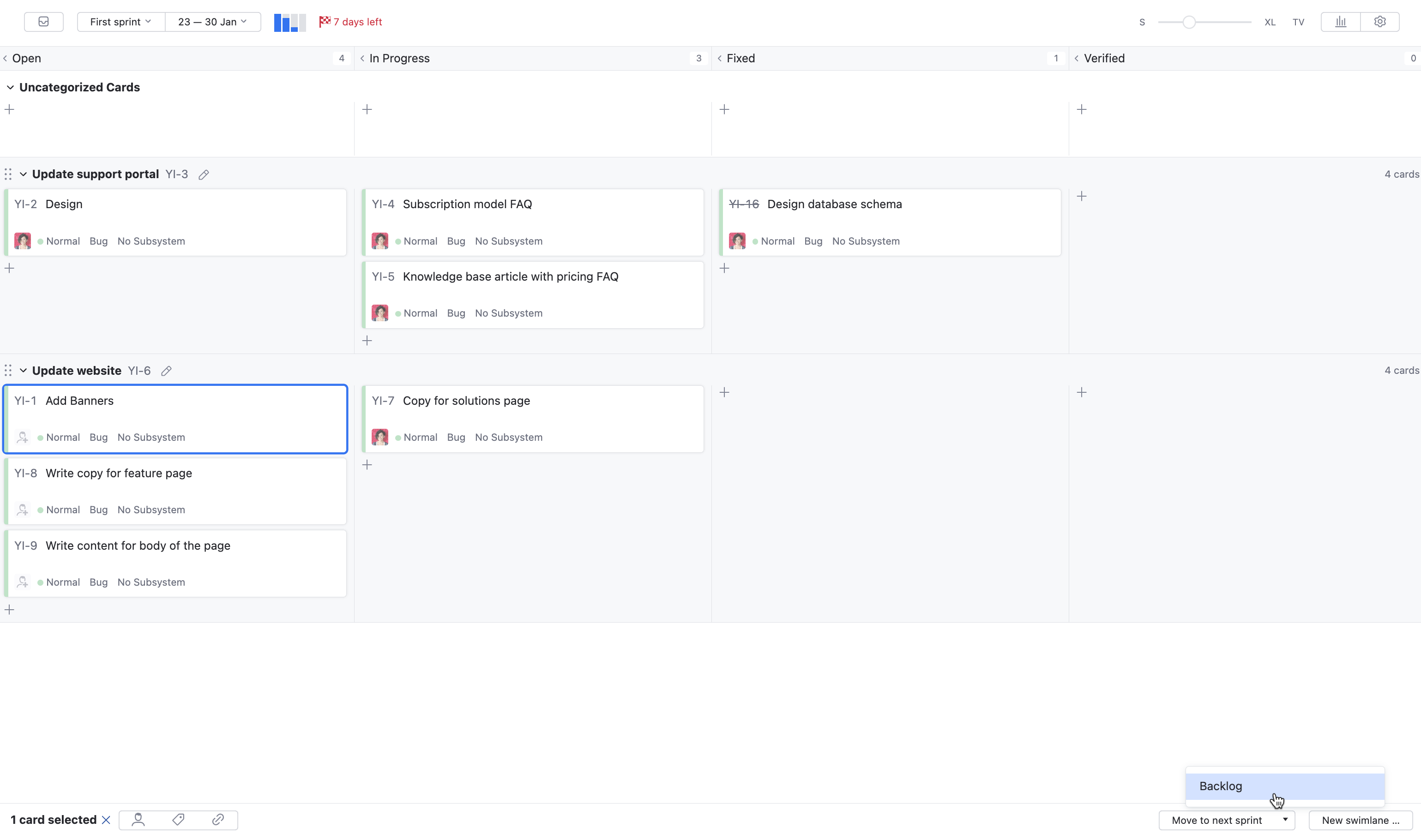 Scrum tutorial send to backlog Scrum tutorial send to backlog
