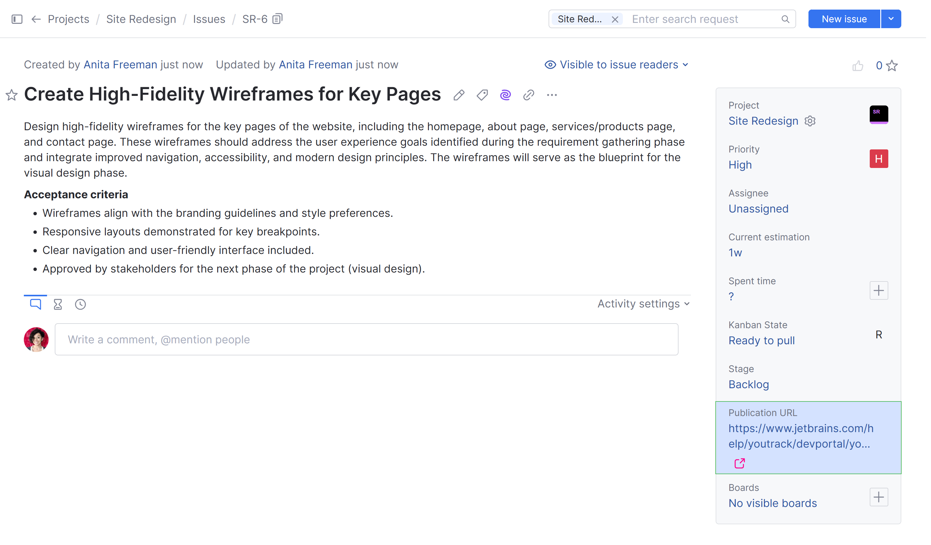 Smart link in a string field. Smart link in a string field.