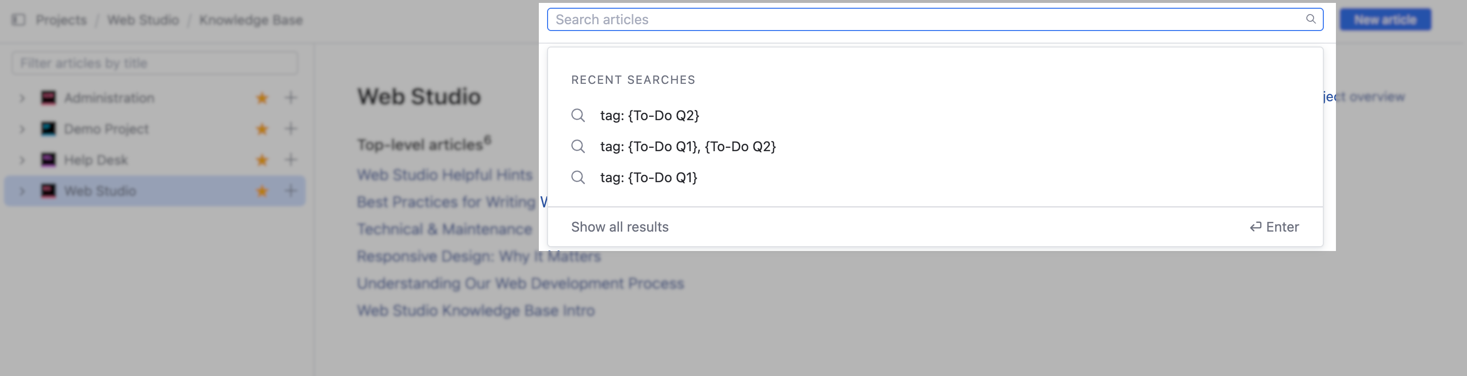 Search for articles by text. Search for articles by text.