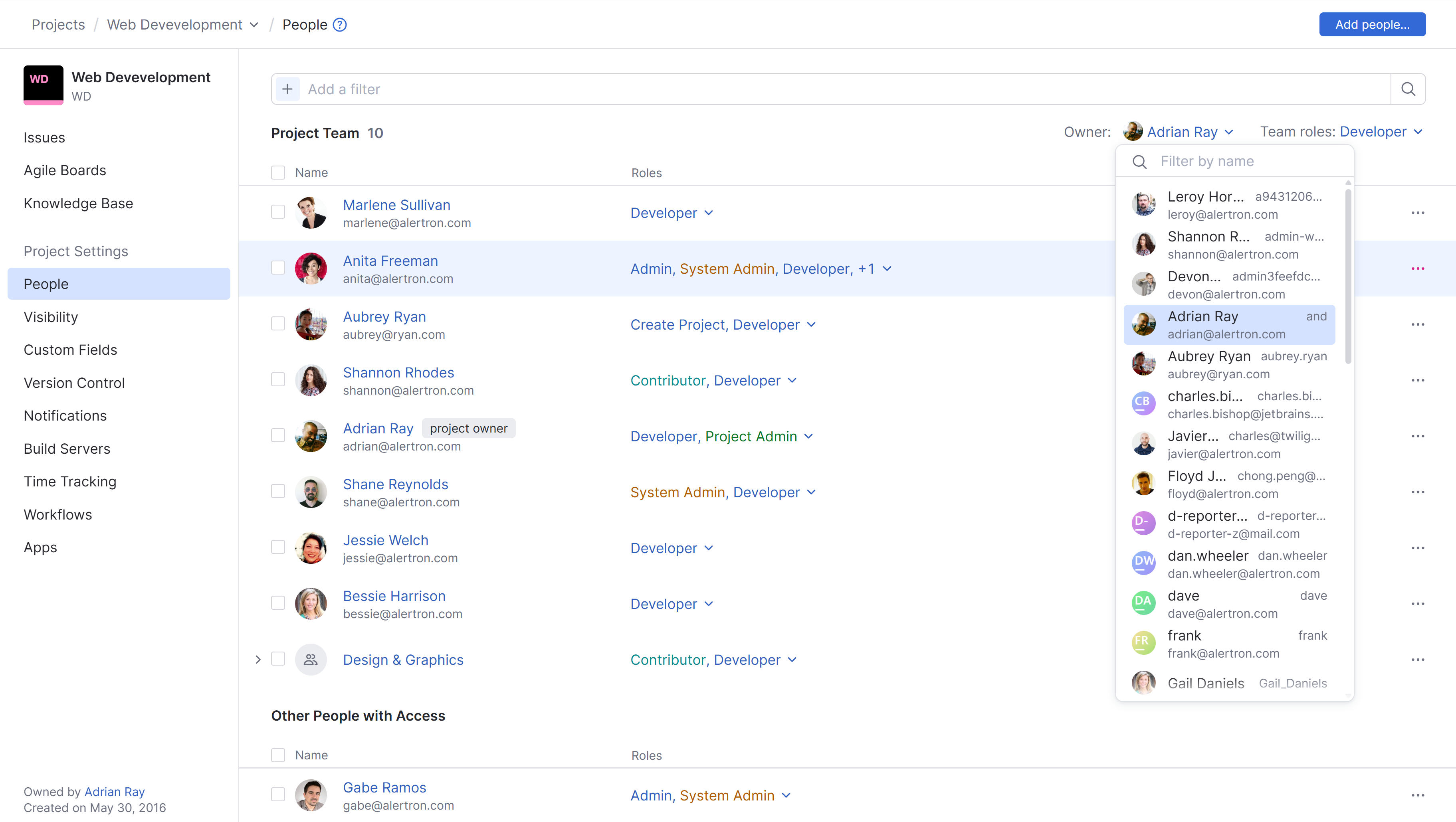 The option to transfer ownership of a project. The option to transfer ownership of a project.