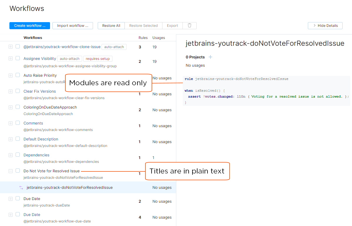 Legacy workflow in workflow list. Legacy workflow in workflow list.