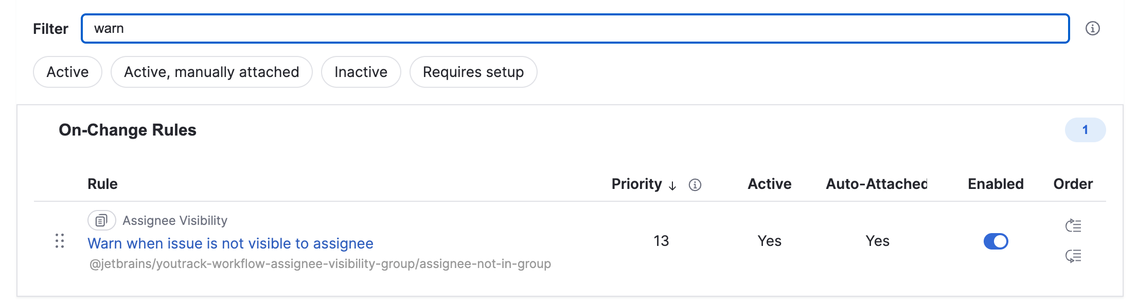 Filtering rules using WRM Filtering rules using WRM